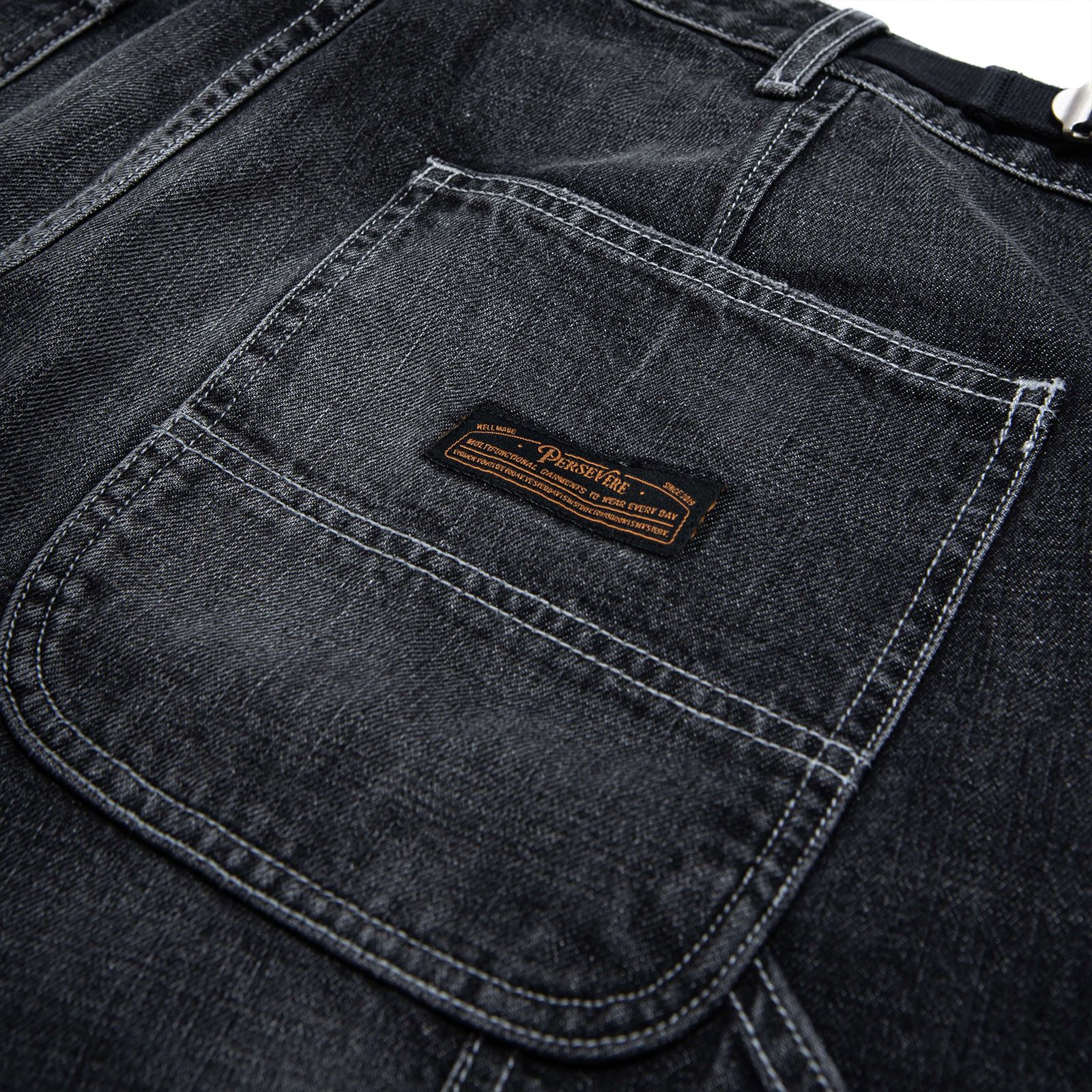 【ラスト1点 XL 】hige denim shorts / ブラック