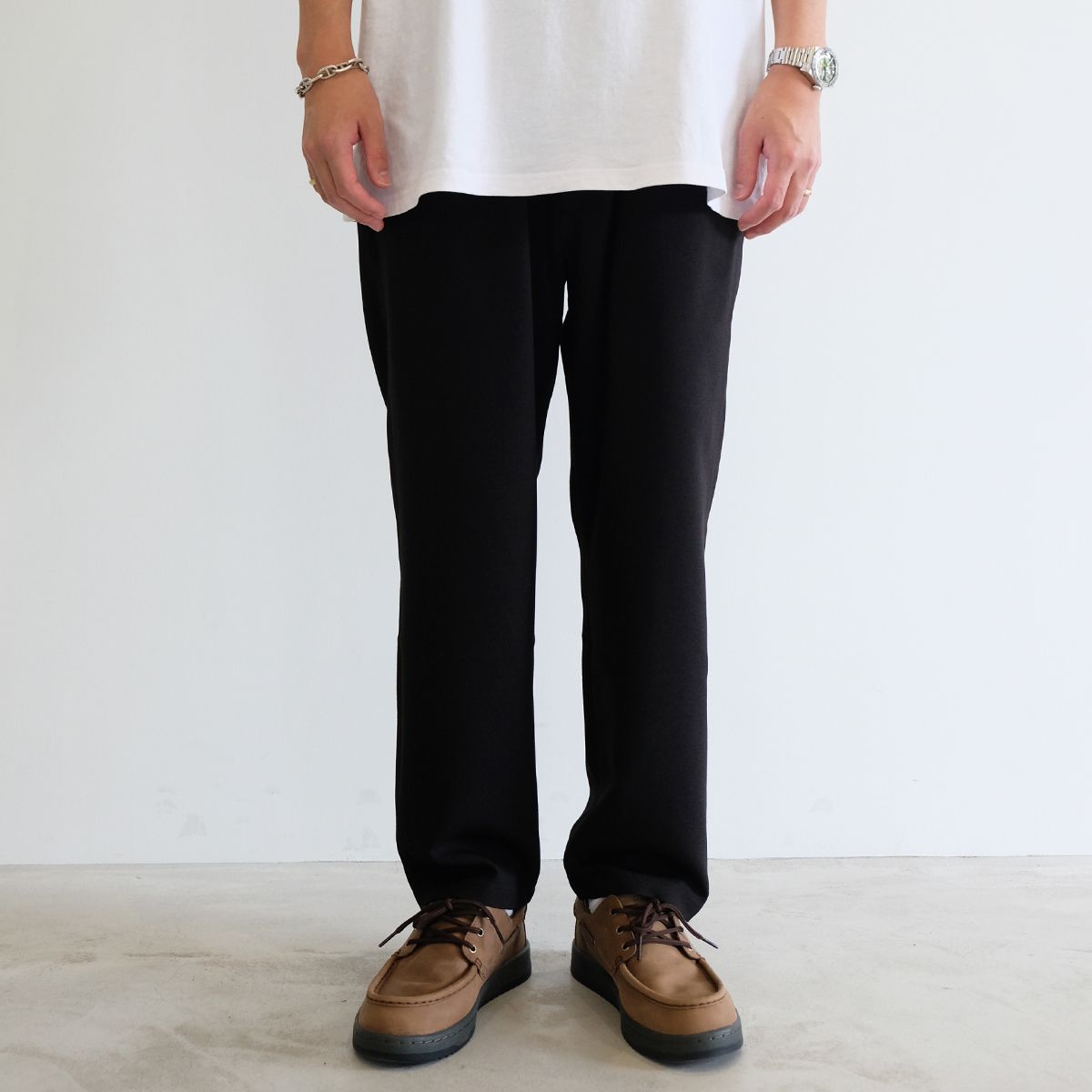 CALEE - 【ラスト1点 L 】Vintage type amunzen cloth easy trousers