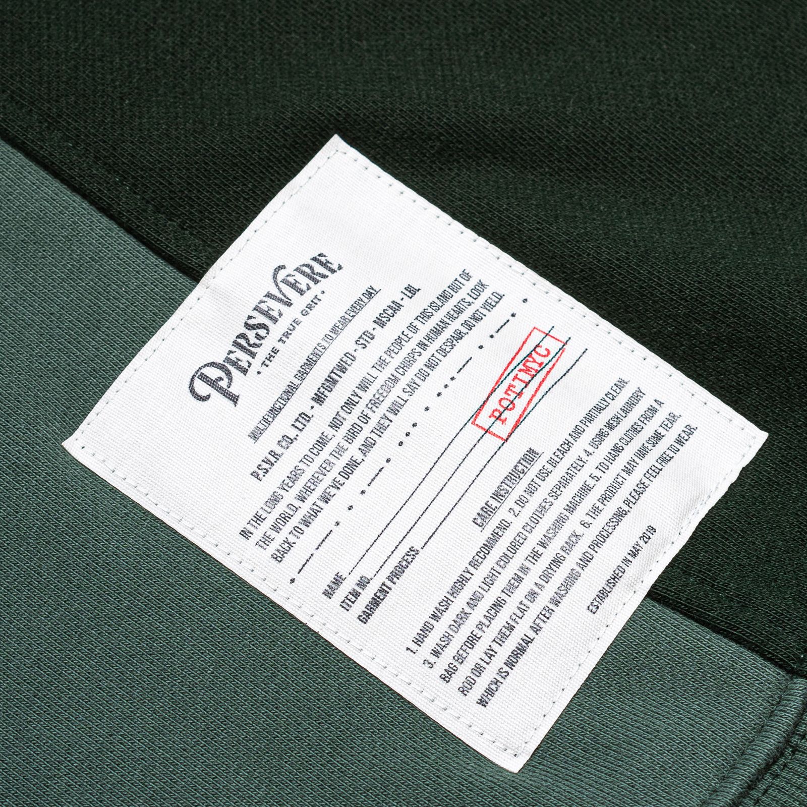two-tone spliced sweatshirt / ライトグリーン×ダークグリーン