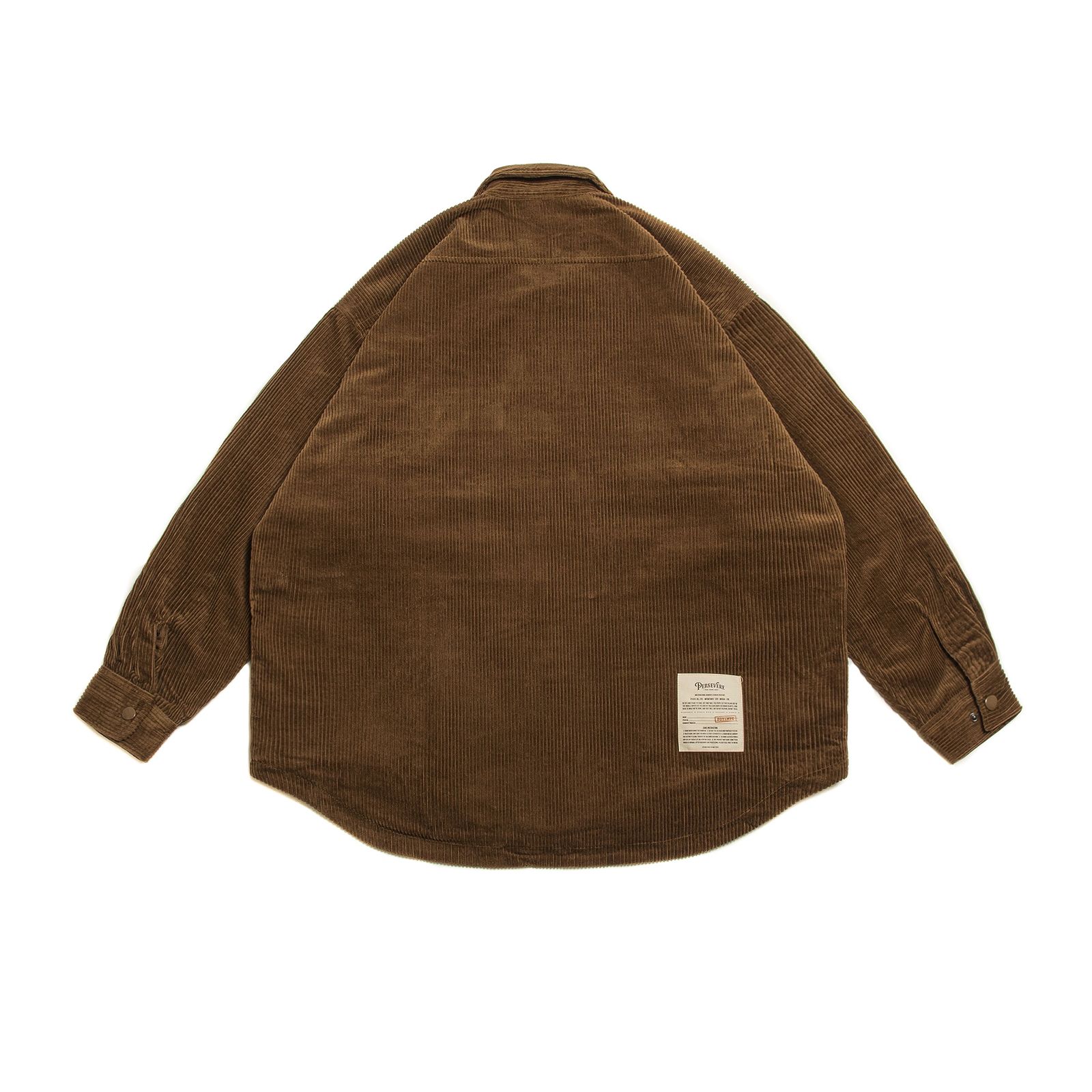 【ラスト1点 XL 】long sleeve corduroy jac-shirts / ダークブラウン