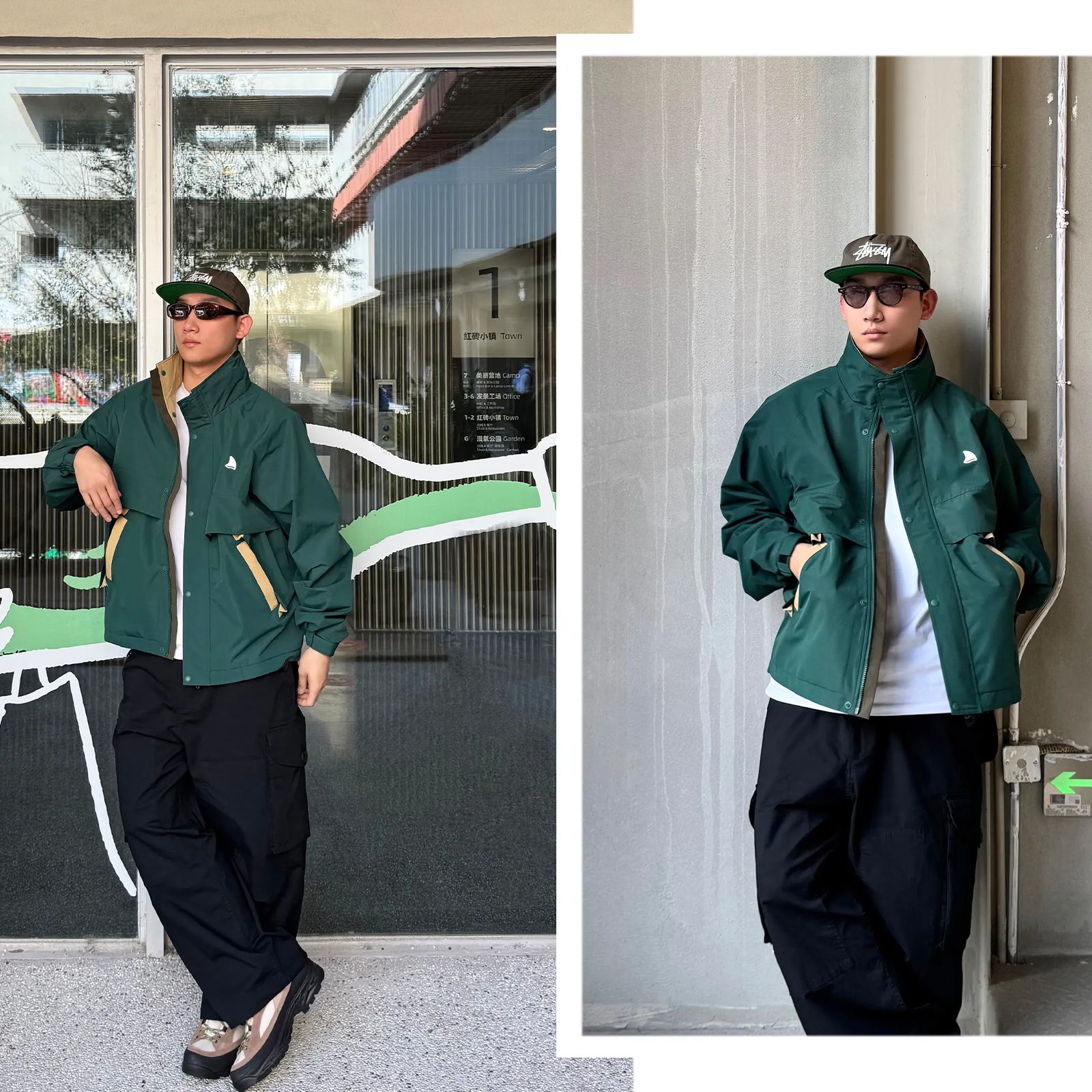 【ラスト1点 M 】retoro mountain jacket / グリーン