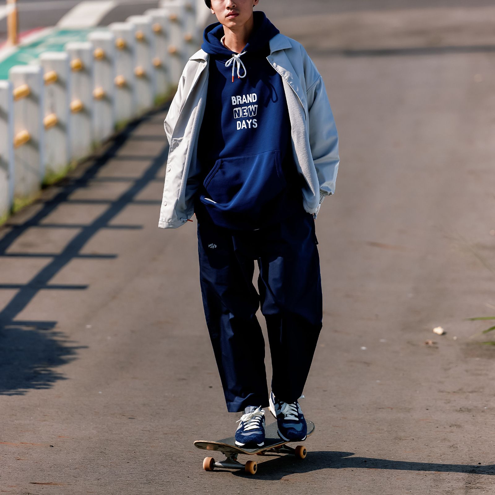 【ラスト1点 M】style02 tapered trousers / ディープブルー