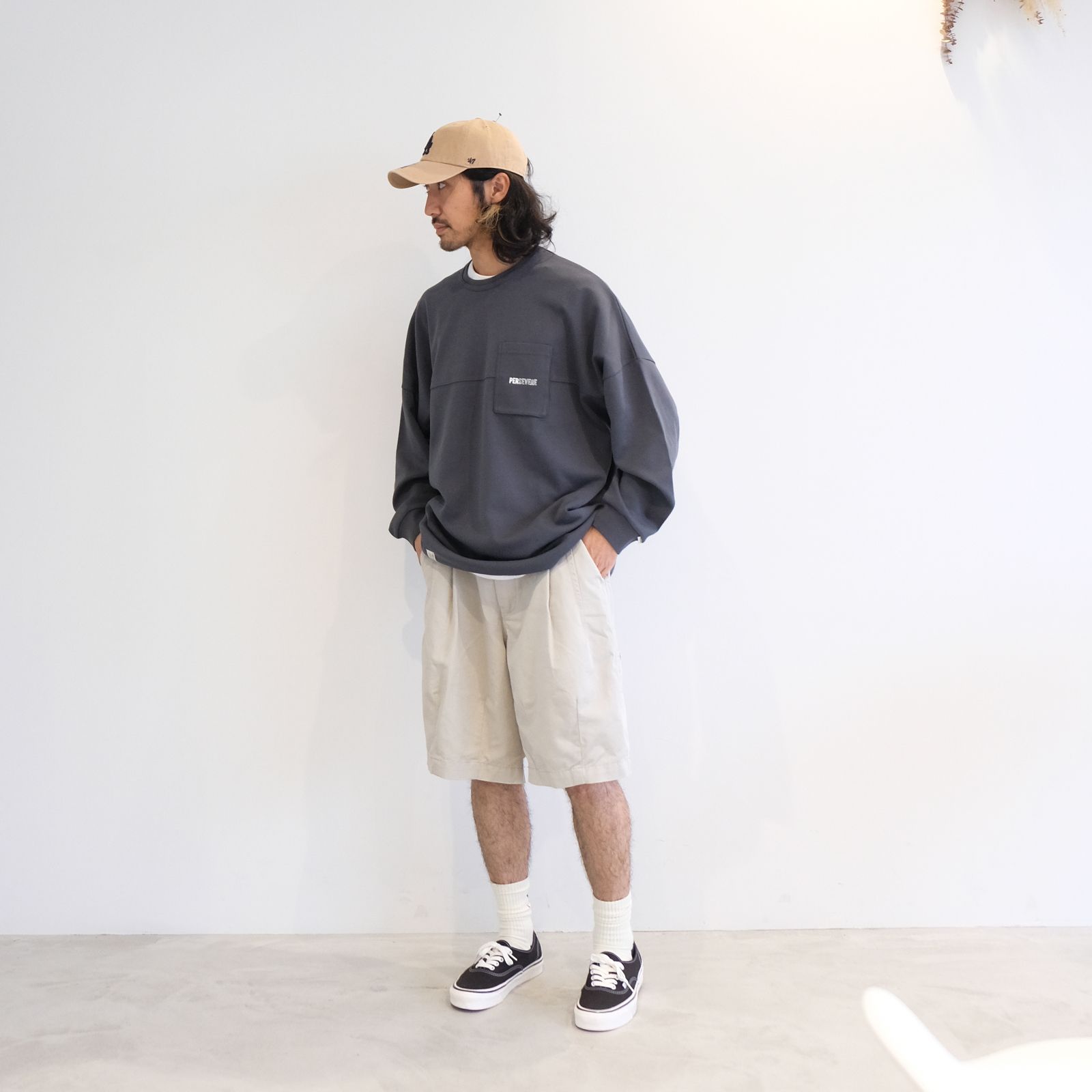 長袖と半ズボンのバランスが好み