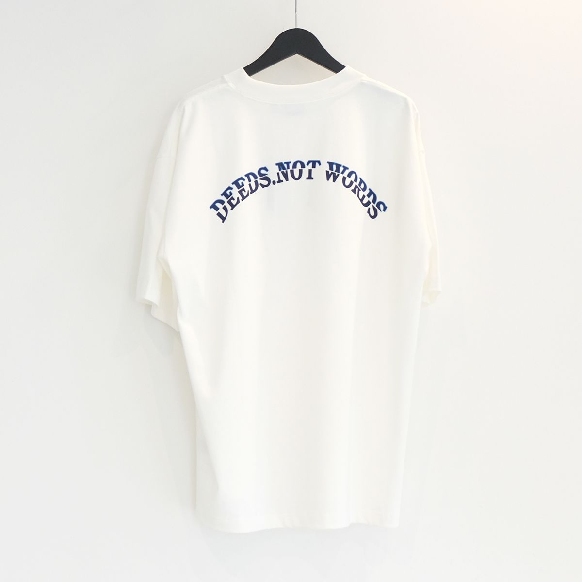 【ラスト1点 XL 】university font crewneck tee / ホワイト