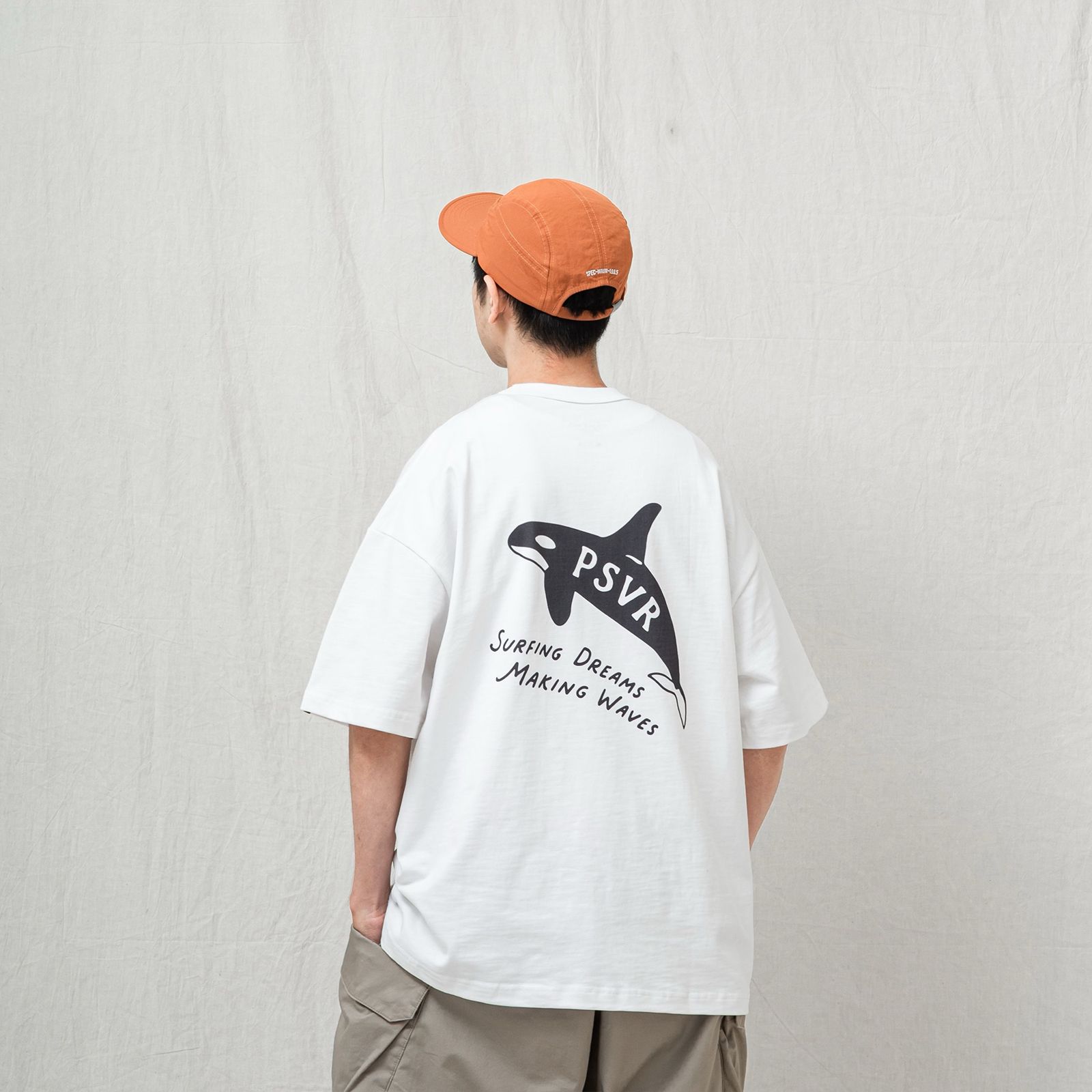 【ラスト1点 XL】killer whale graphic t-shirt / ホワイト