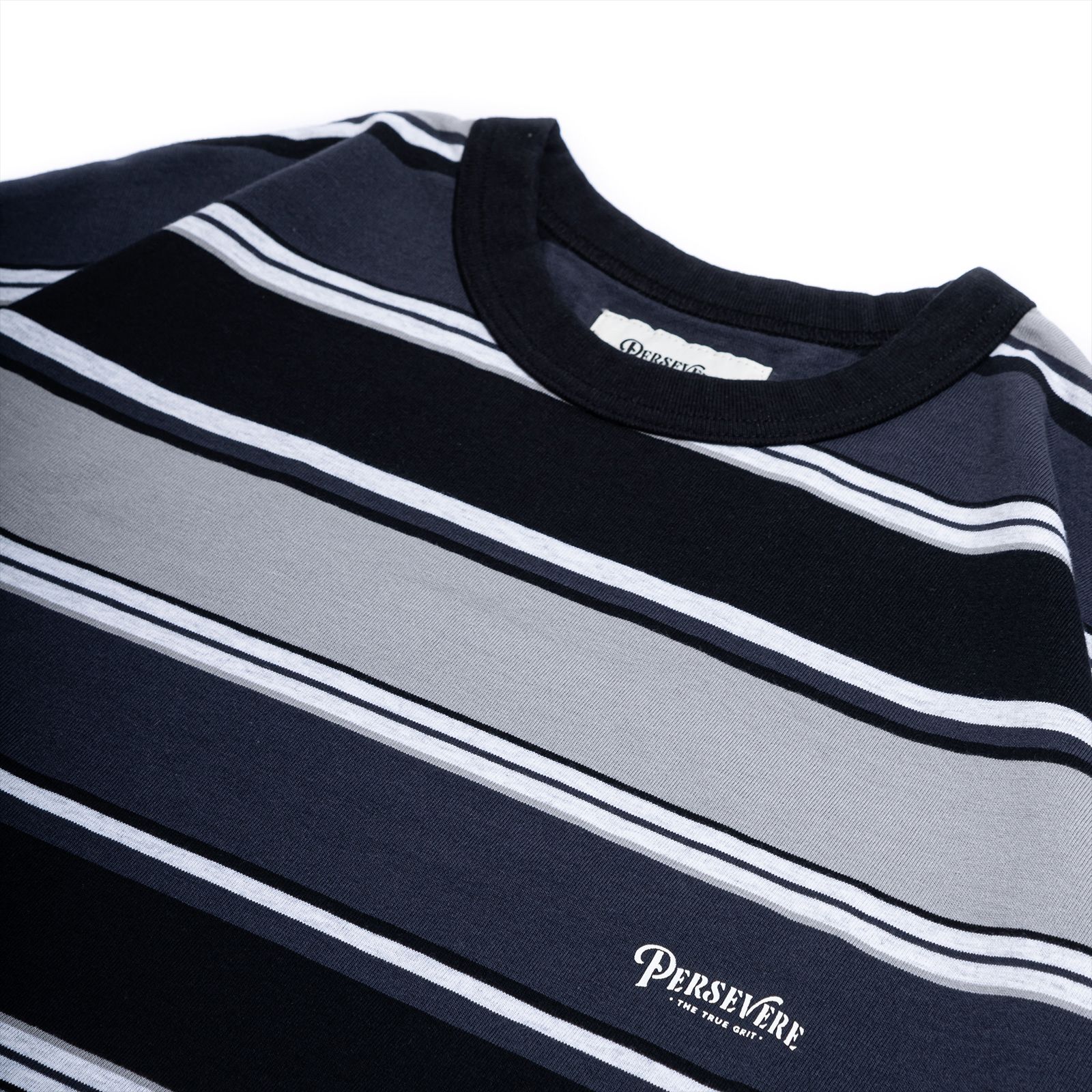 【ラスト1点 M 】gradient stripe t-shirt / ライトグレー&ブラック