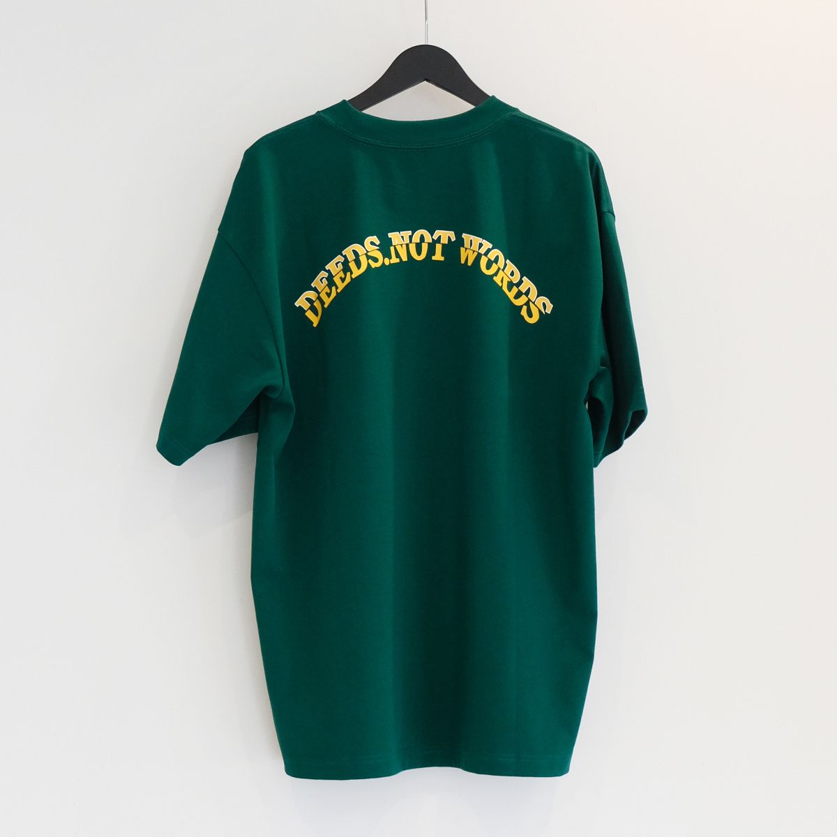 【ラスト1点 L 】university font crewneck tee / グリーン