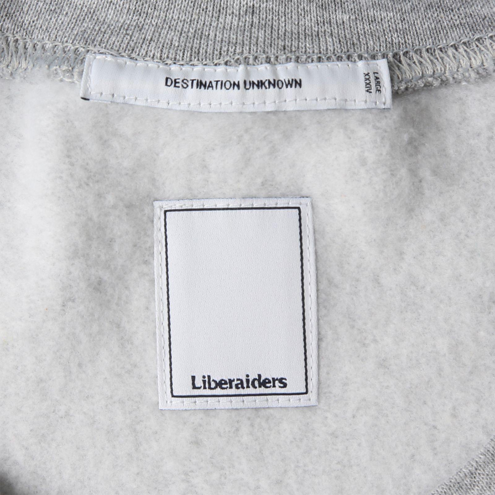 【ラスト1点 XL】embroidery crewneck / グレー