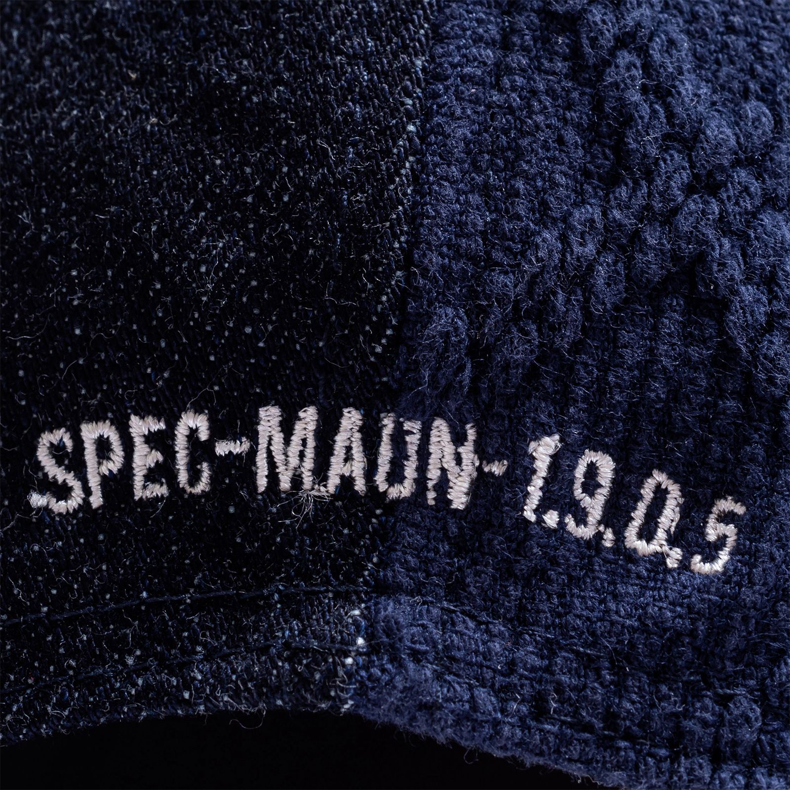 【ラスト1点】spliced 5-panel denim cap / ブルー