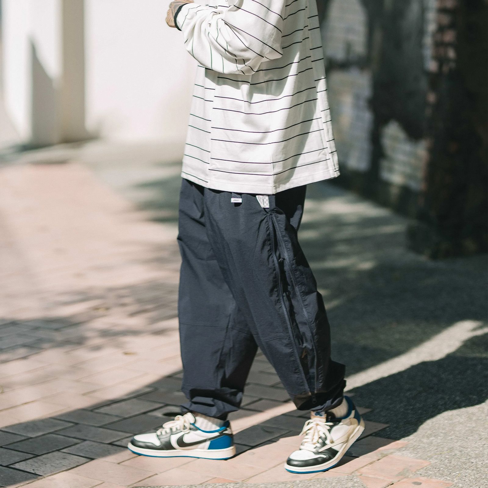 LAPRIMA - 【ラスト1点 M】zipper trousers / ネイビー | Filo