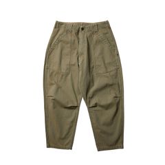 【ラスト1点 34(L)】garmentdyed herringbone sarrouel pants / ベージュ