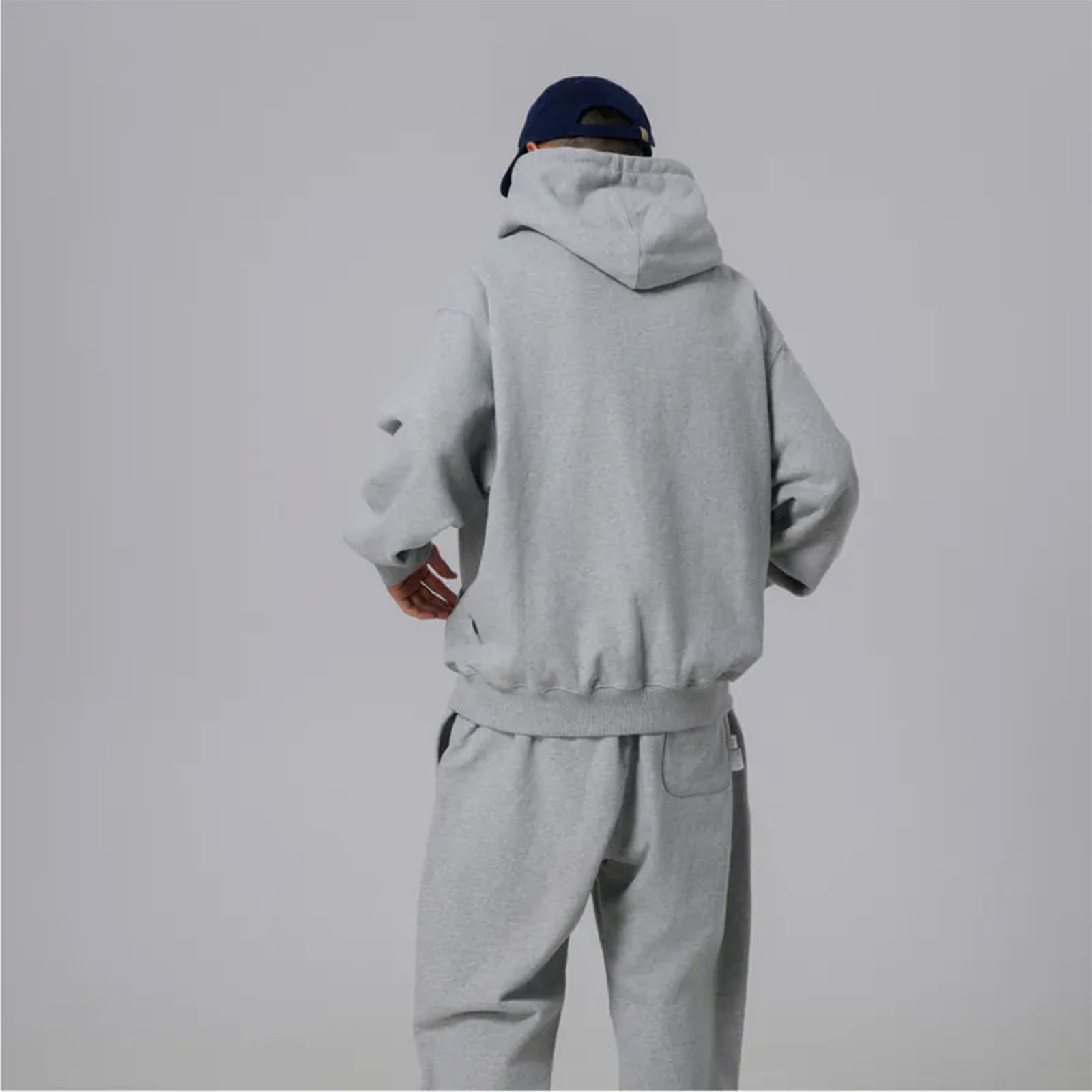 【ラスト1点 M 】velvet hoodie / グレー