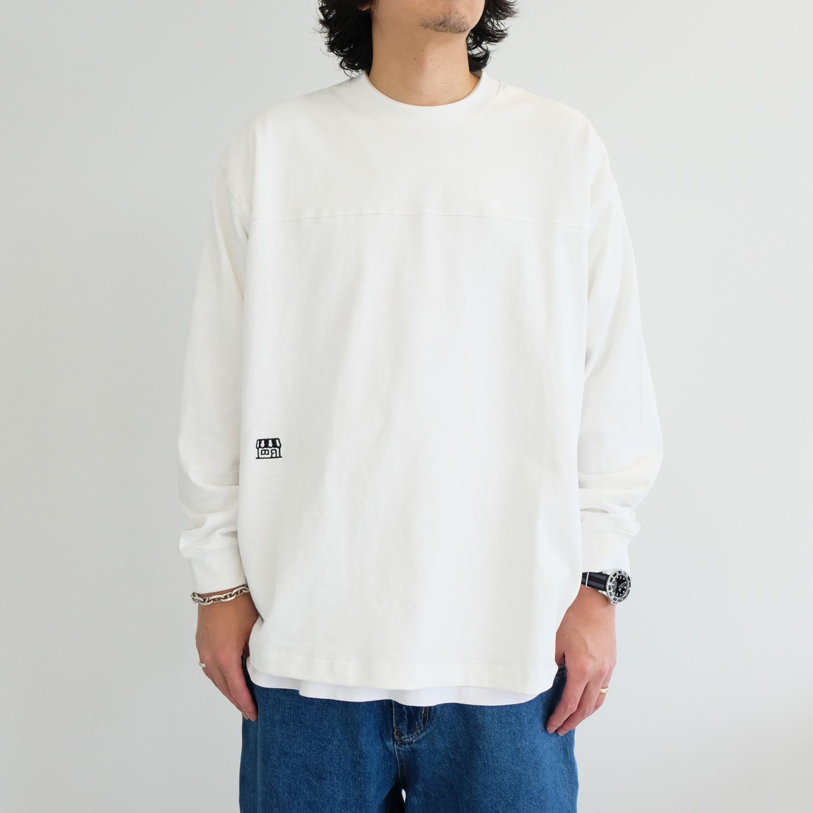 【ラスト1点 L】HOUSE LOGO L/S / ホワイト