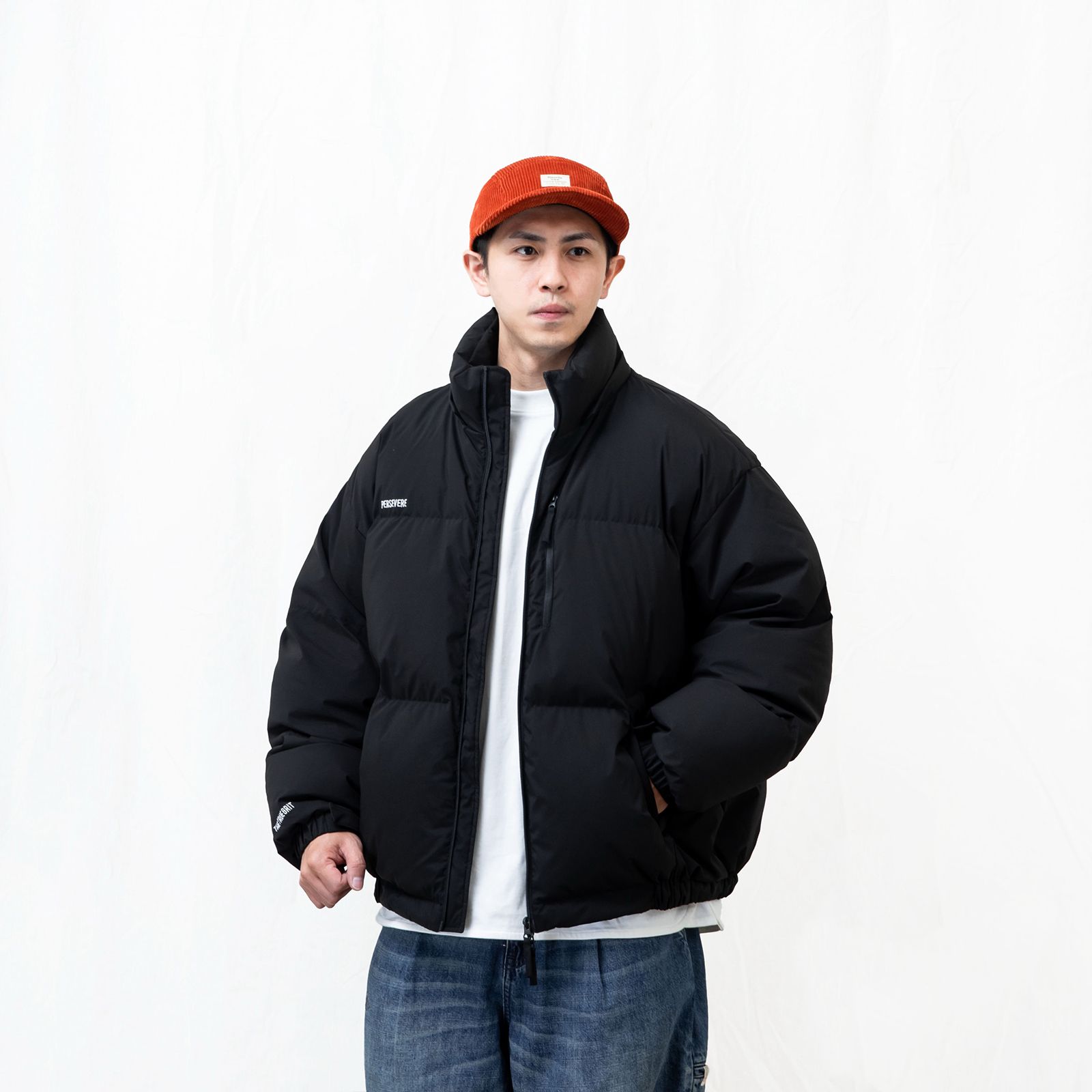 water-repellent down jacket/ ブラック