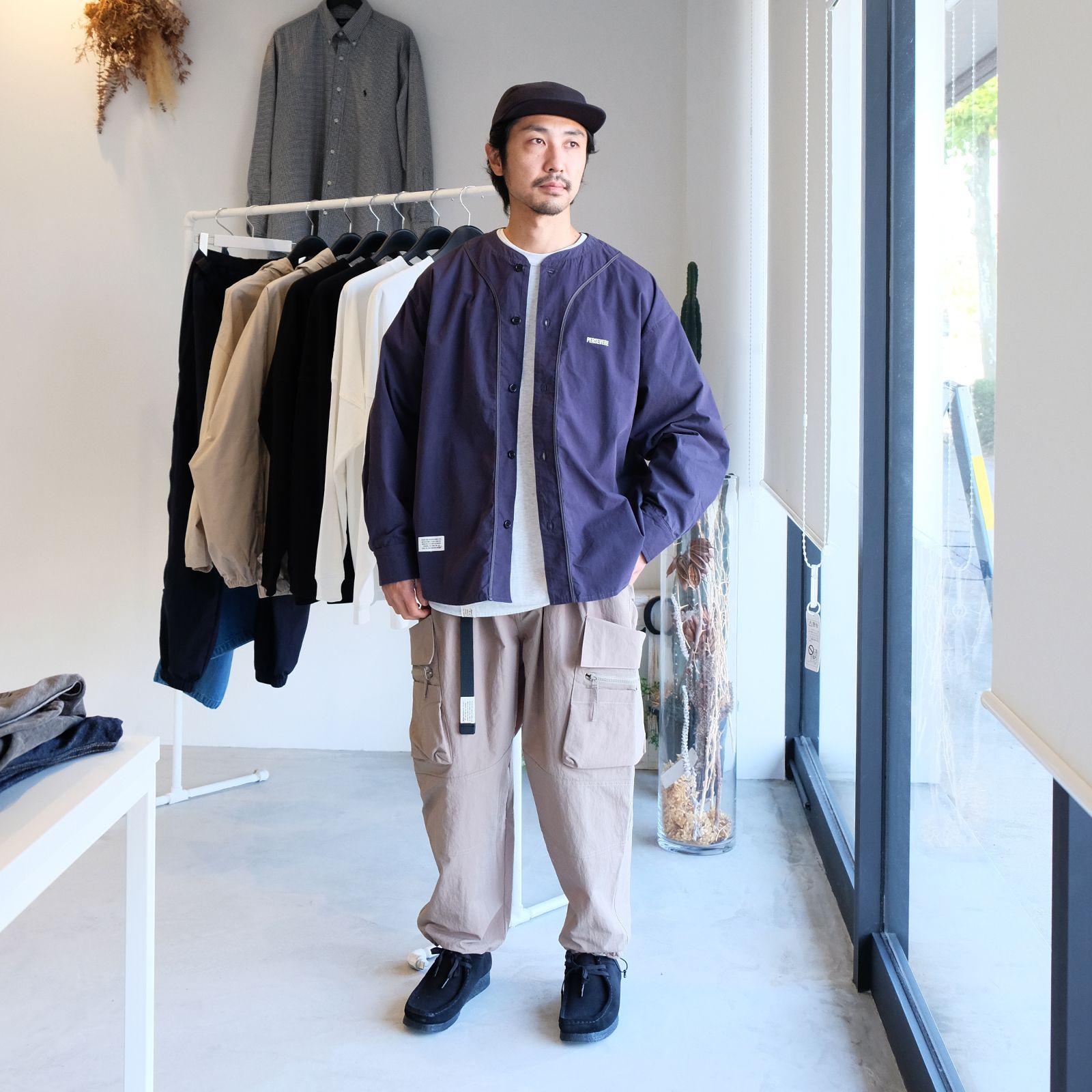 【2023.11.1(wed) 】ベースボールシャツ＋カーゴパンツのストリートコーデ