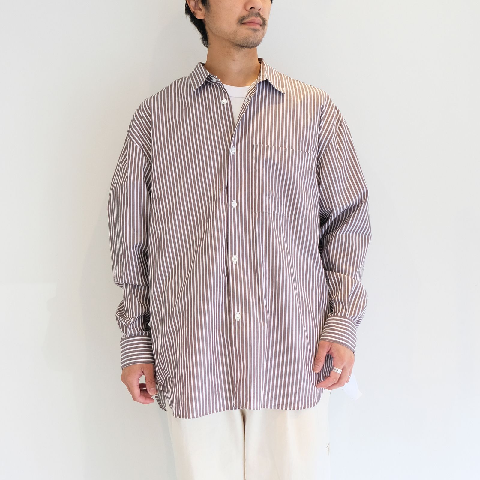 GOOD NEIGHBORS SHIRTS - ワイドフィット ストライプシャツ