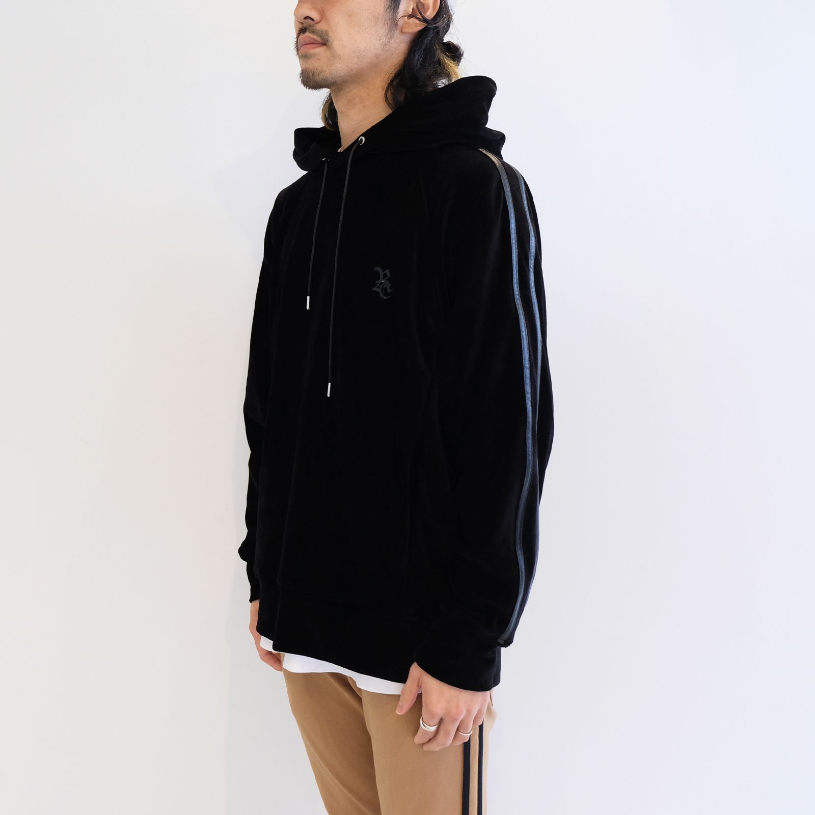 未使用タグ付き！RESOUND VELOUR LINE loose hoodie