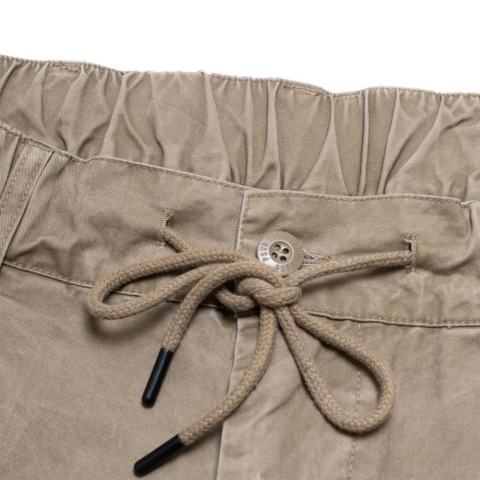 【ラスト1点 XL 】unique pocket design tapered pants / カーキ