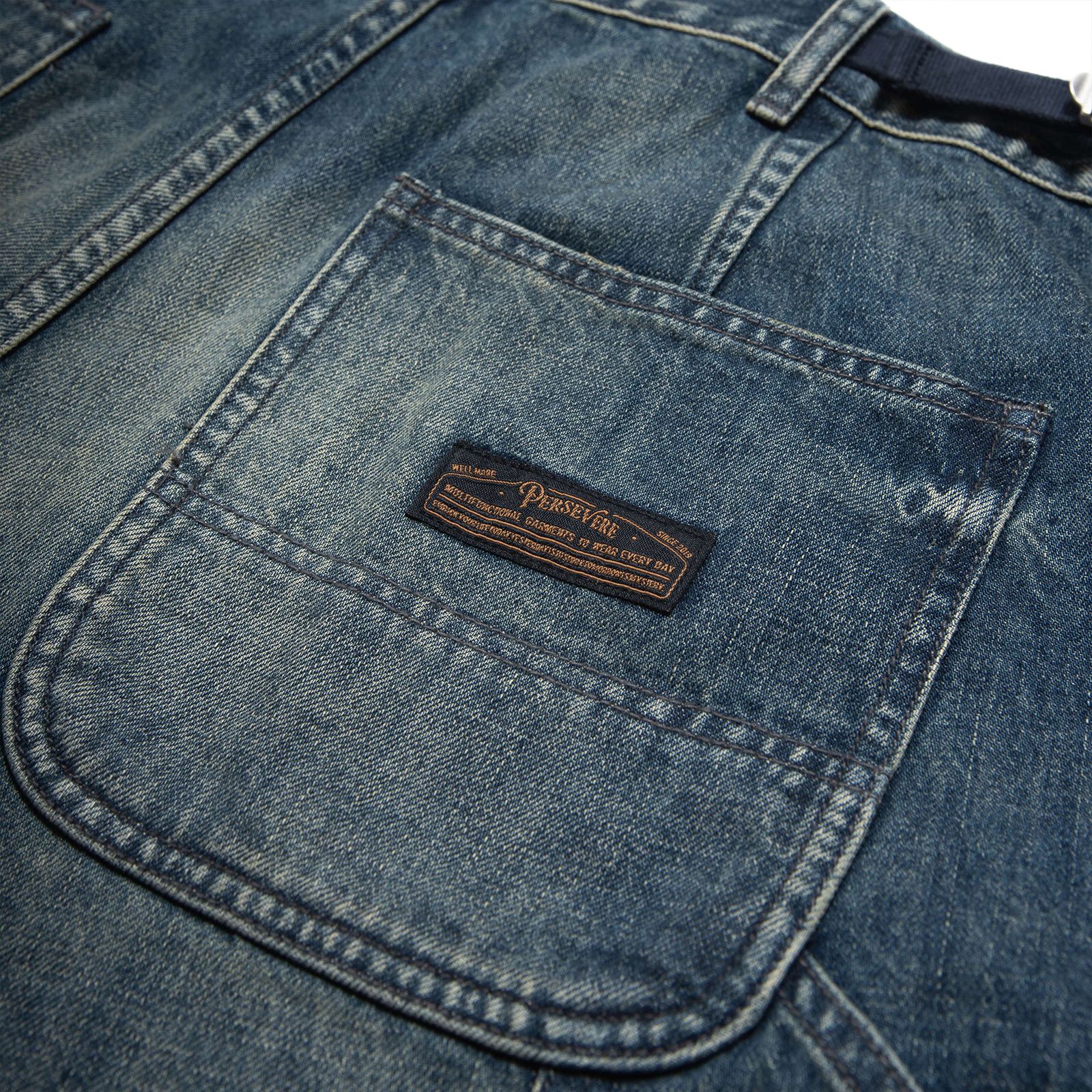 【ラスト1点 XL 】hige denim shorts / ブルー