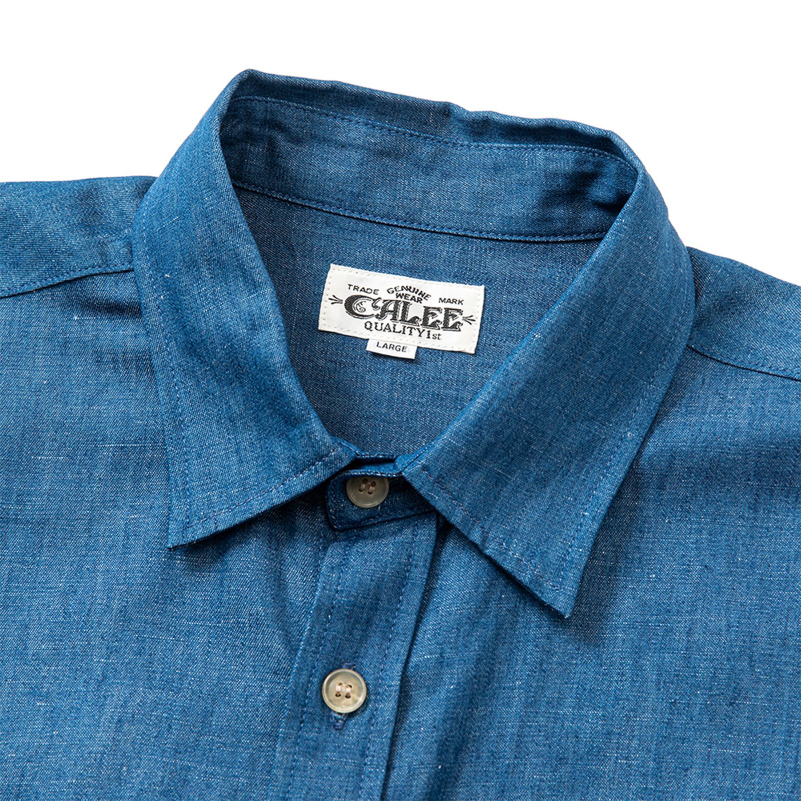CALEE - 【ラスト1点 L 】C/L Embroidery over silhouette S/S shirt ...
