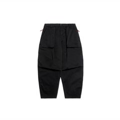 【ラスト1点 XL 】heavy enzume washed tapered pants / ブラック
