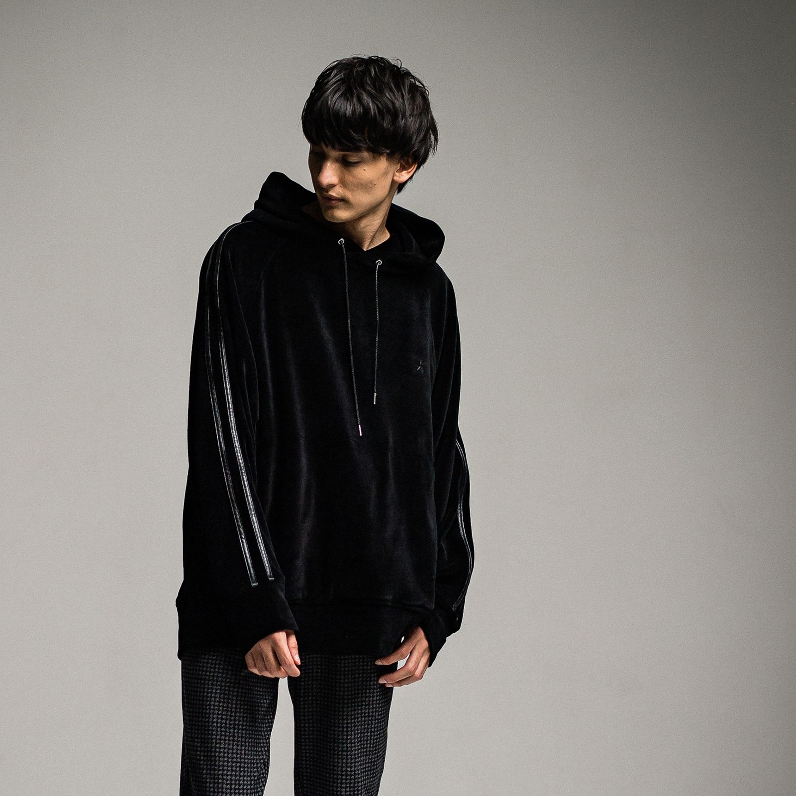 未使用タグ付き！RESOUND VELOUR LINE loose hoodie