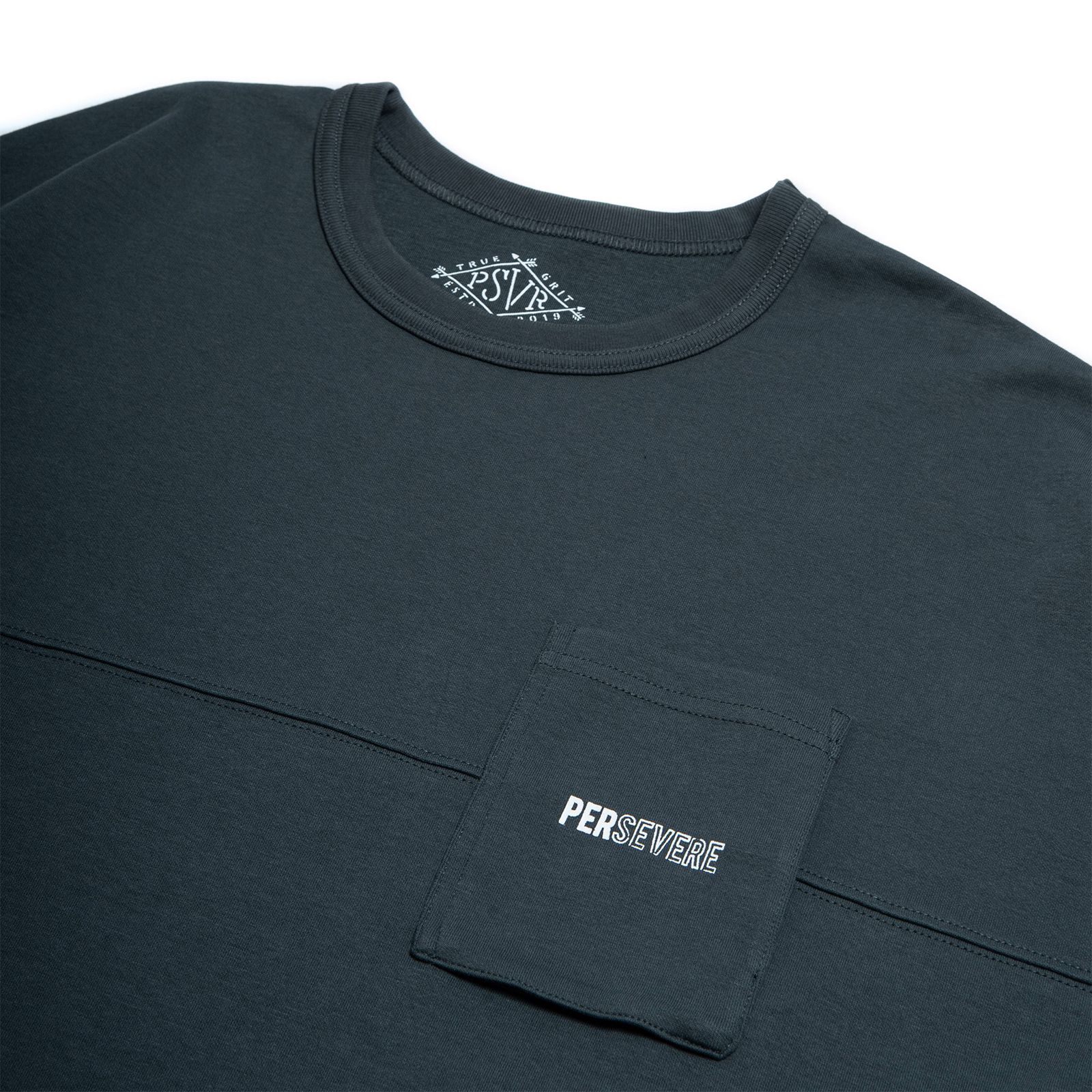 【ラスト1点 M 】spliced L/S pocket t-shirt / ブルーグリーン