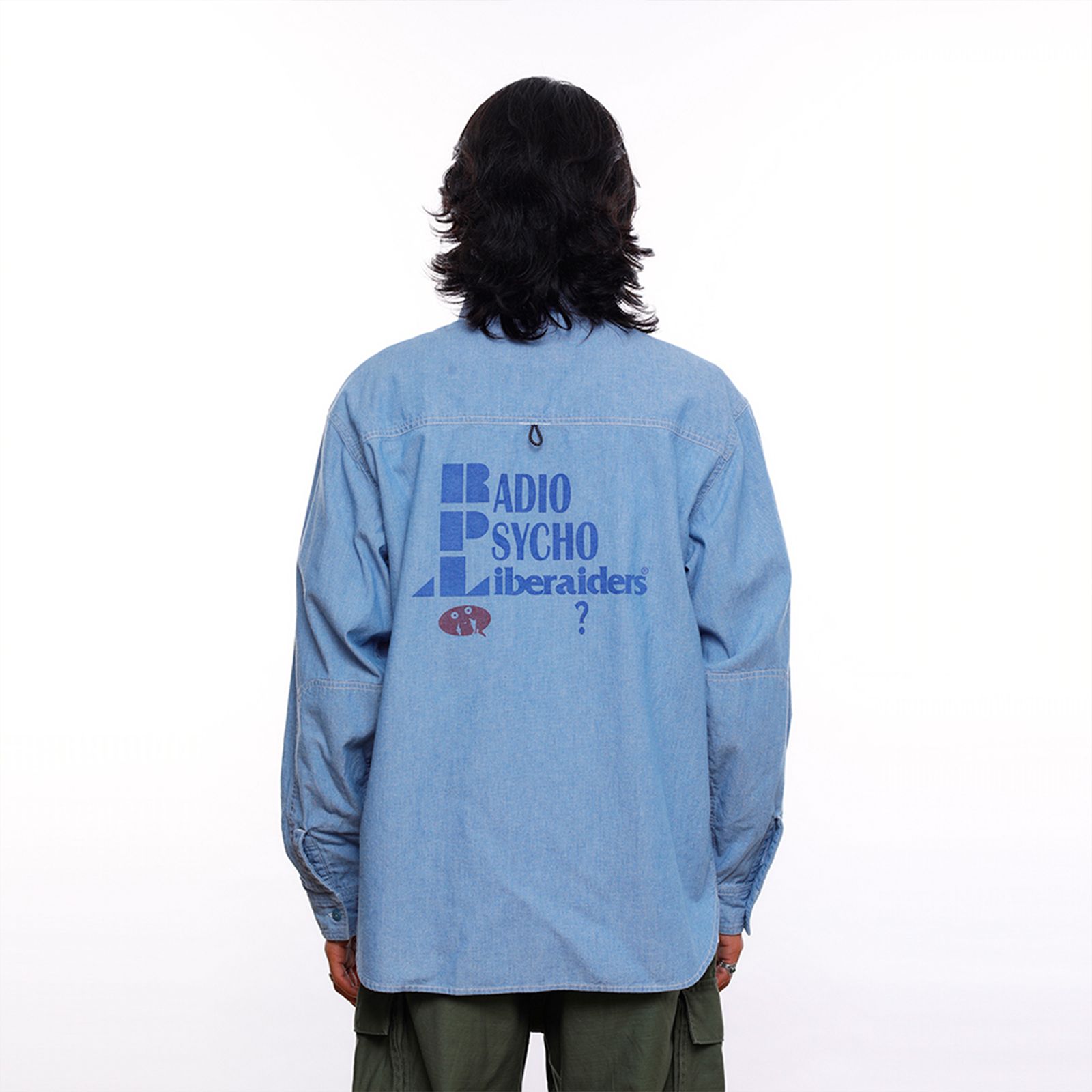 【ラスト1点 L】r.p.l chambray shirt / ブルー