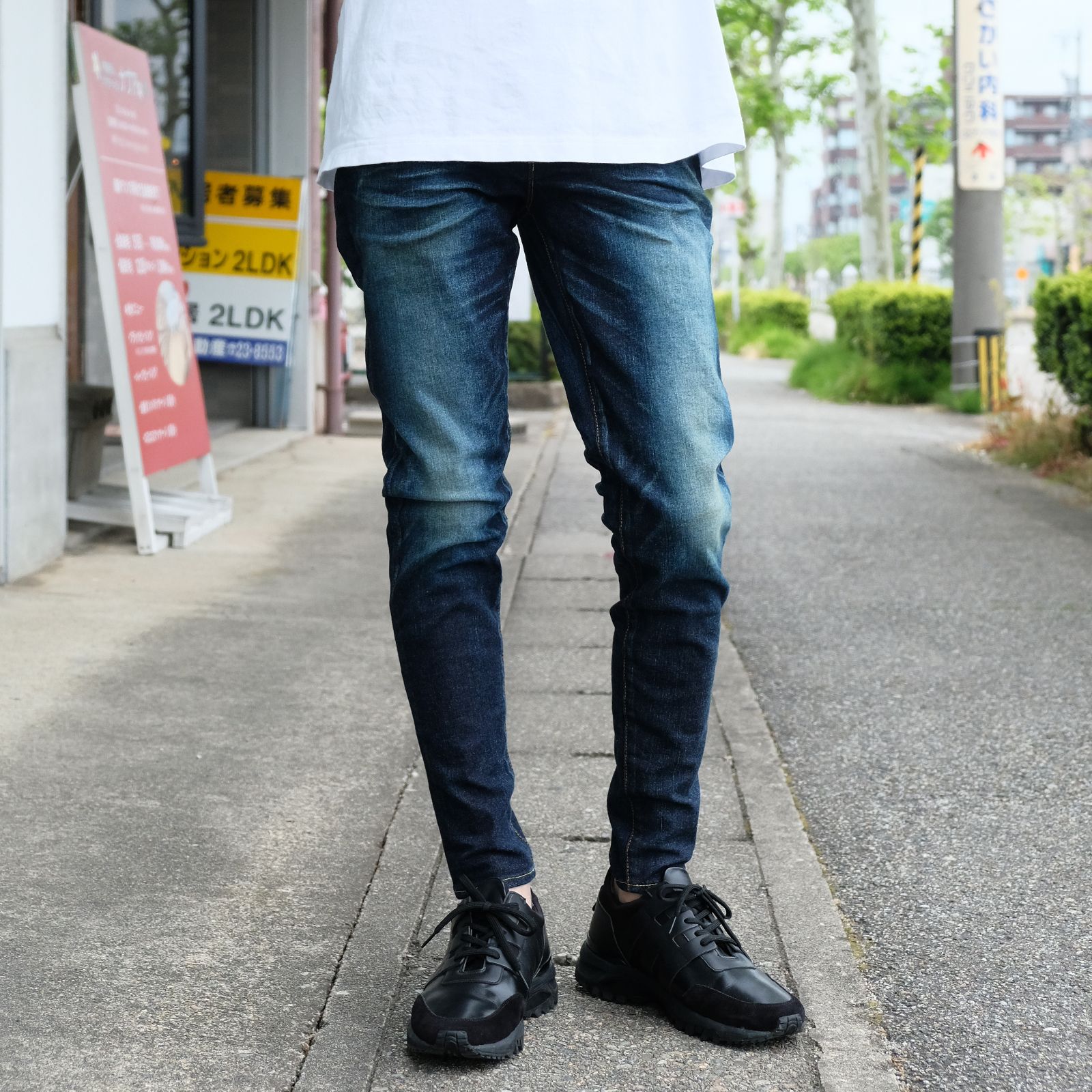 ナチュラルネイビー 定価4万resound clothing BLIND DENIM2デニム