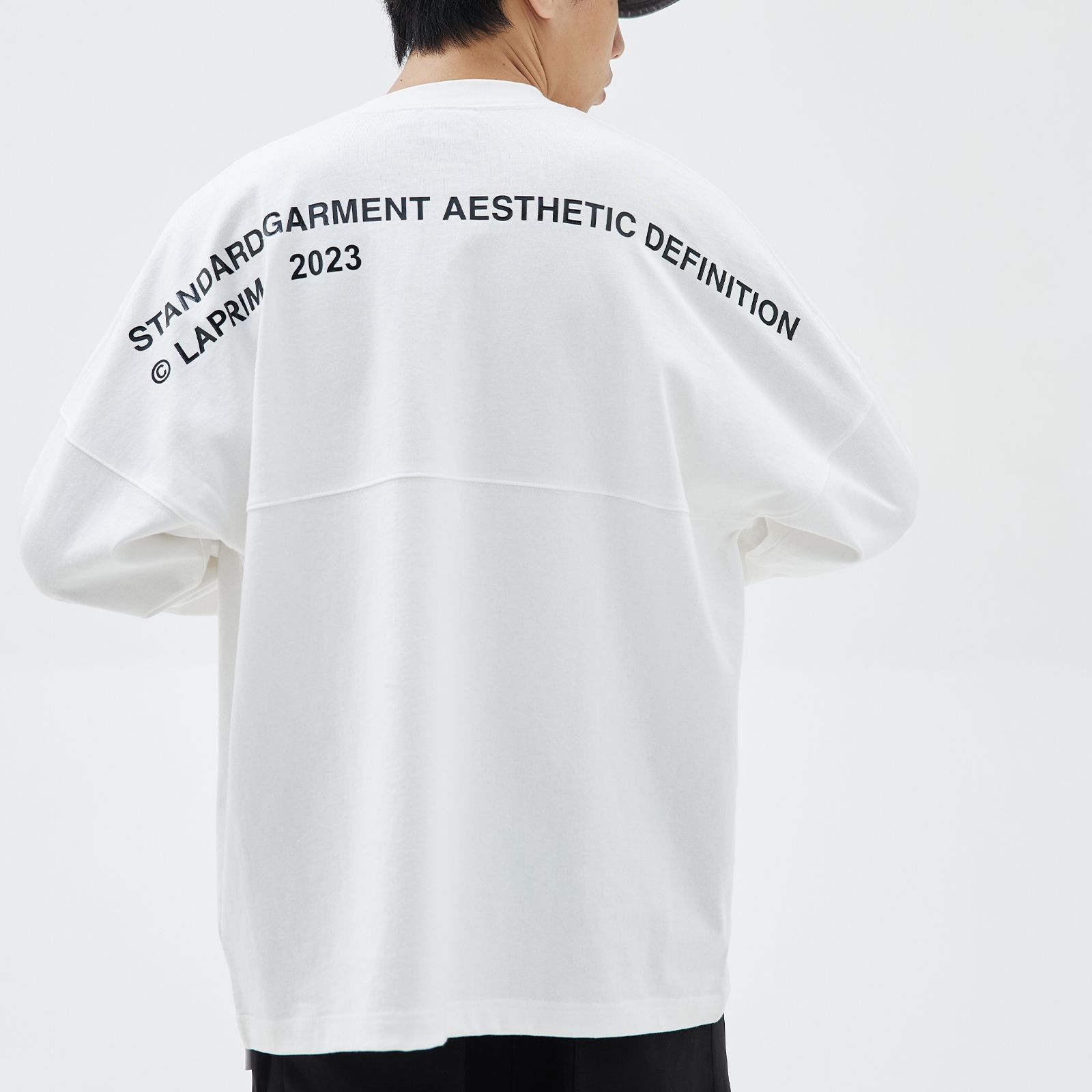【ラスト1点 M 】Slogan printing lap / ホワイト