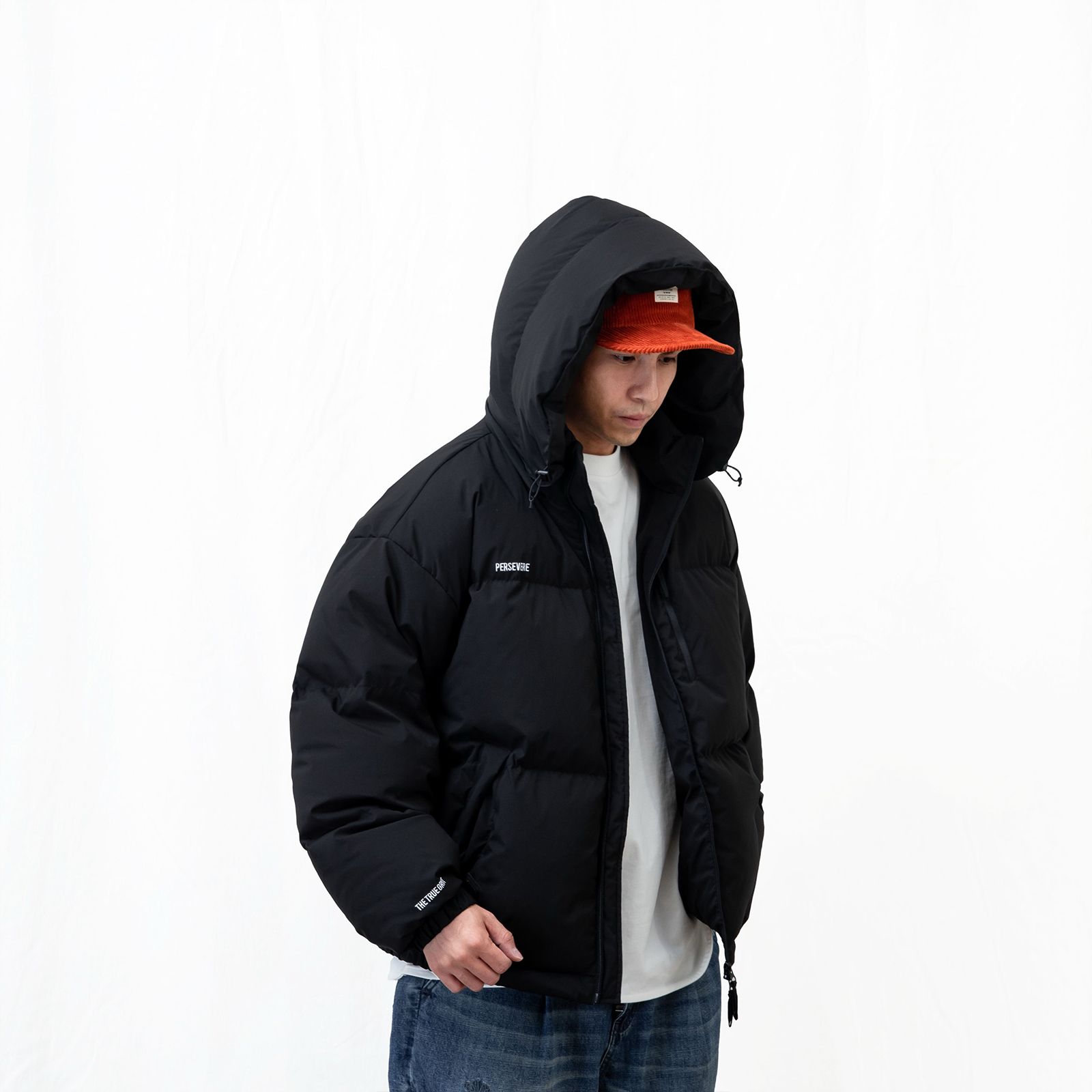 water-repellent down jacket/ ブラック