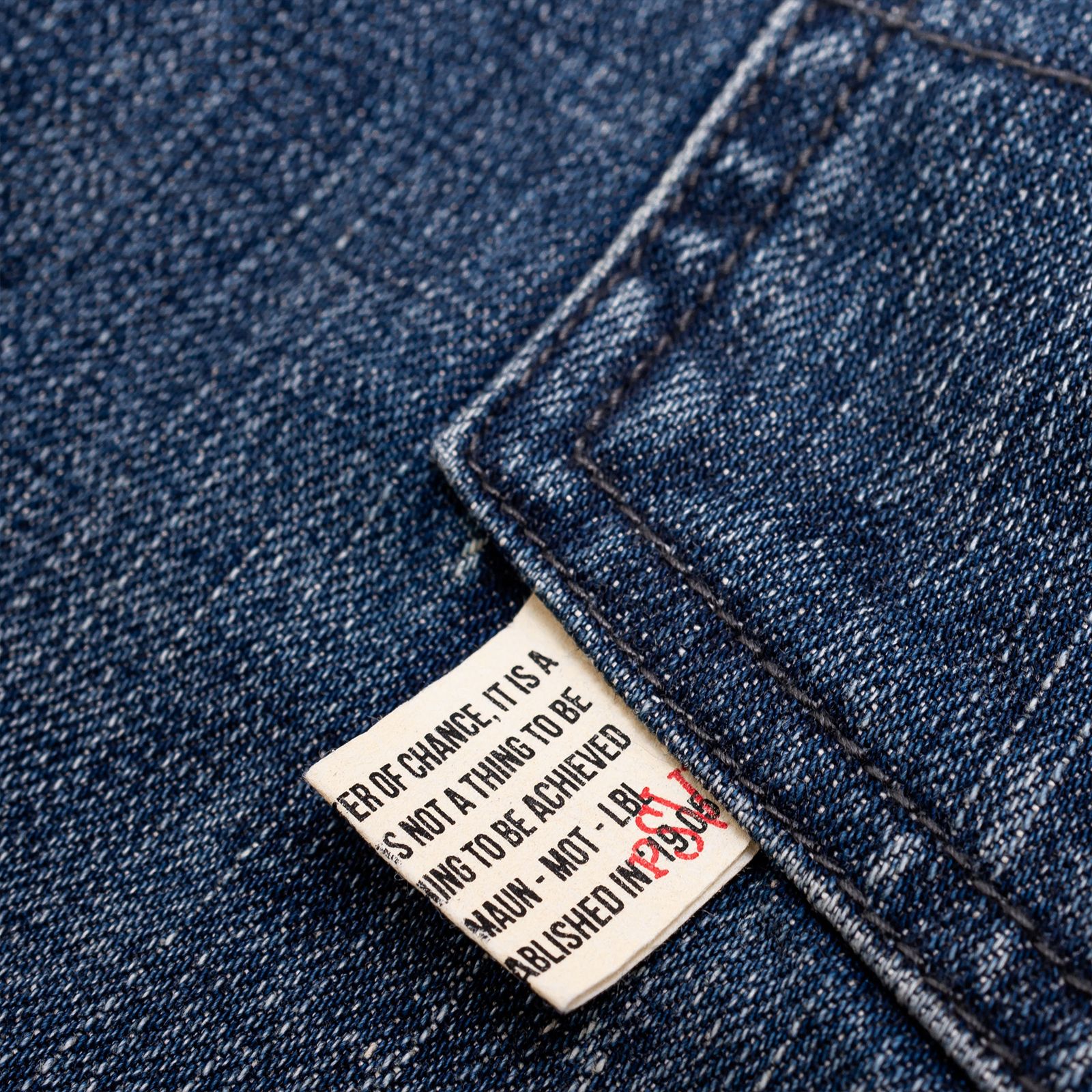 Persevere - [ラスト1点 L ] heavy stonewashed selvedge denim jeans