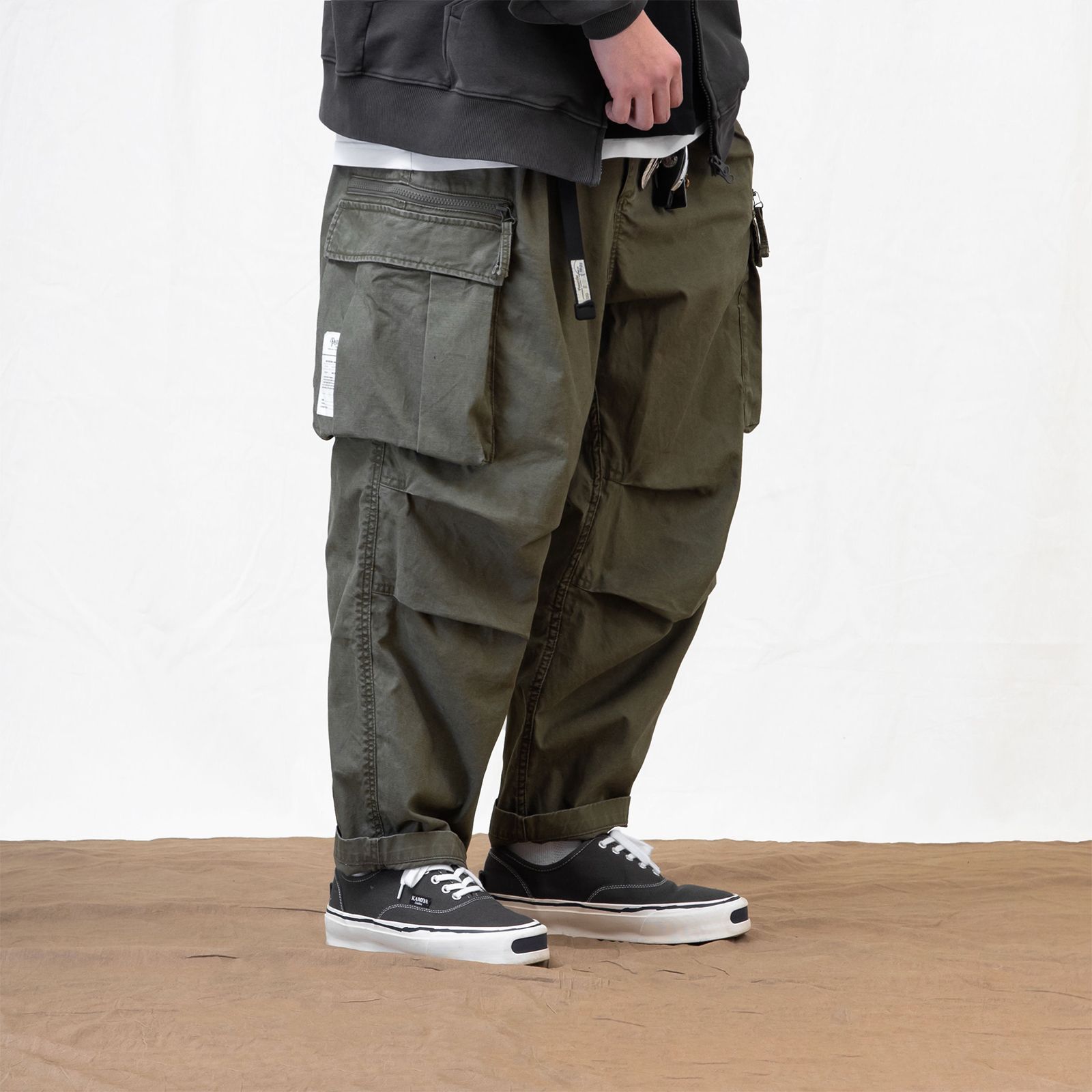 【ラスト1点 XL 】t.t.g VI cargo pants / グリーングレー