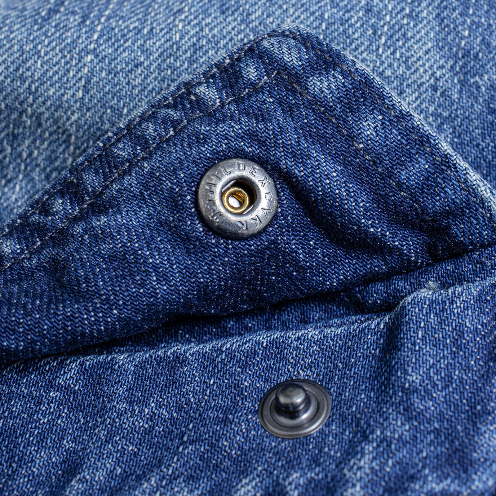 【ラスト1点 XL 】distressed denim harrington jacket / ウォッシュドブルー