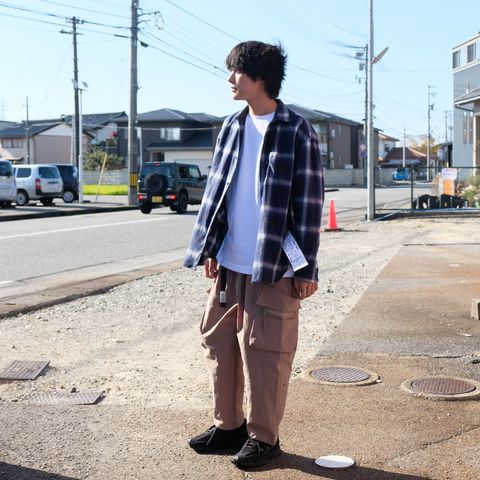 【2023.11.3(fri) 】フランネルを使用した定番カジュアルコーデを現代らしく