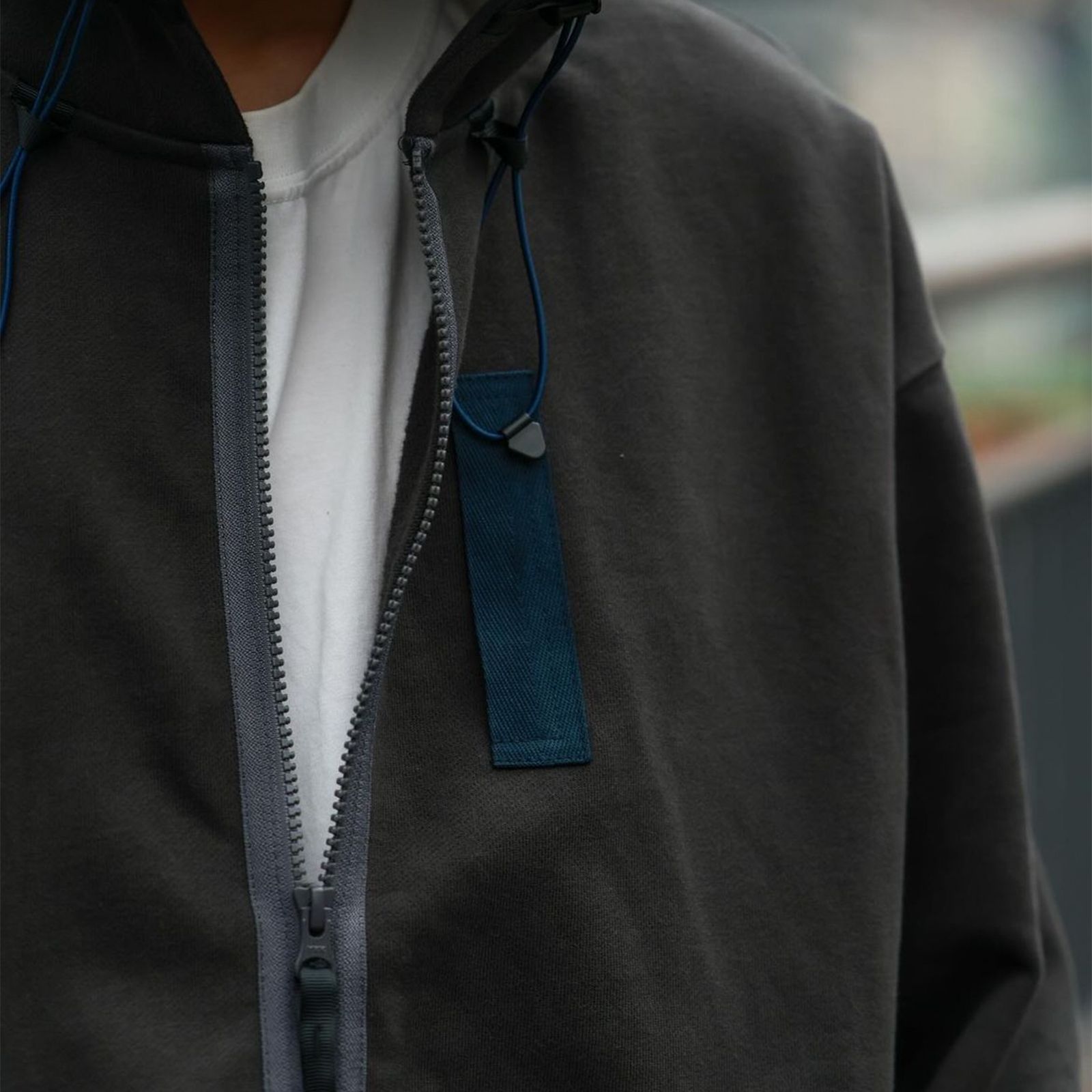 【ラスト1点 M 】Zipper Hoodie / ダークグレー