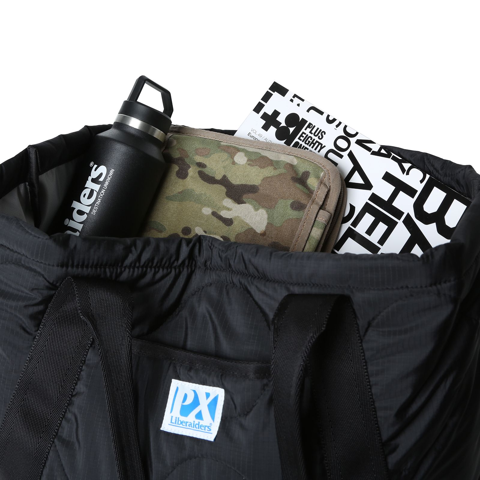 【ラスト1点】liberaiders px quilted tote / ブラック