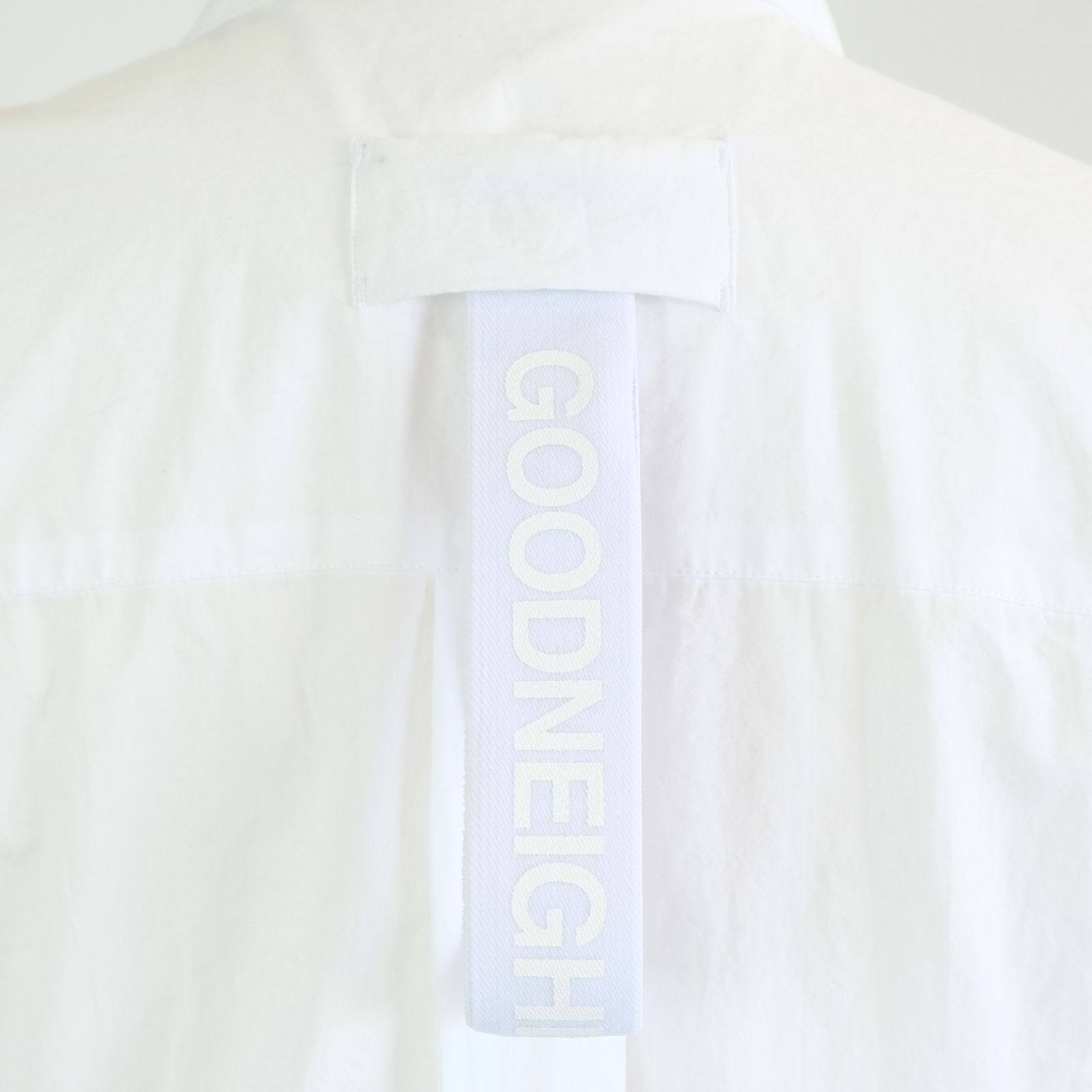 [ラスト1点 M ] コットンブロード ワイドシルエットシャツ / noel regular collar shirts / ホワイト