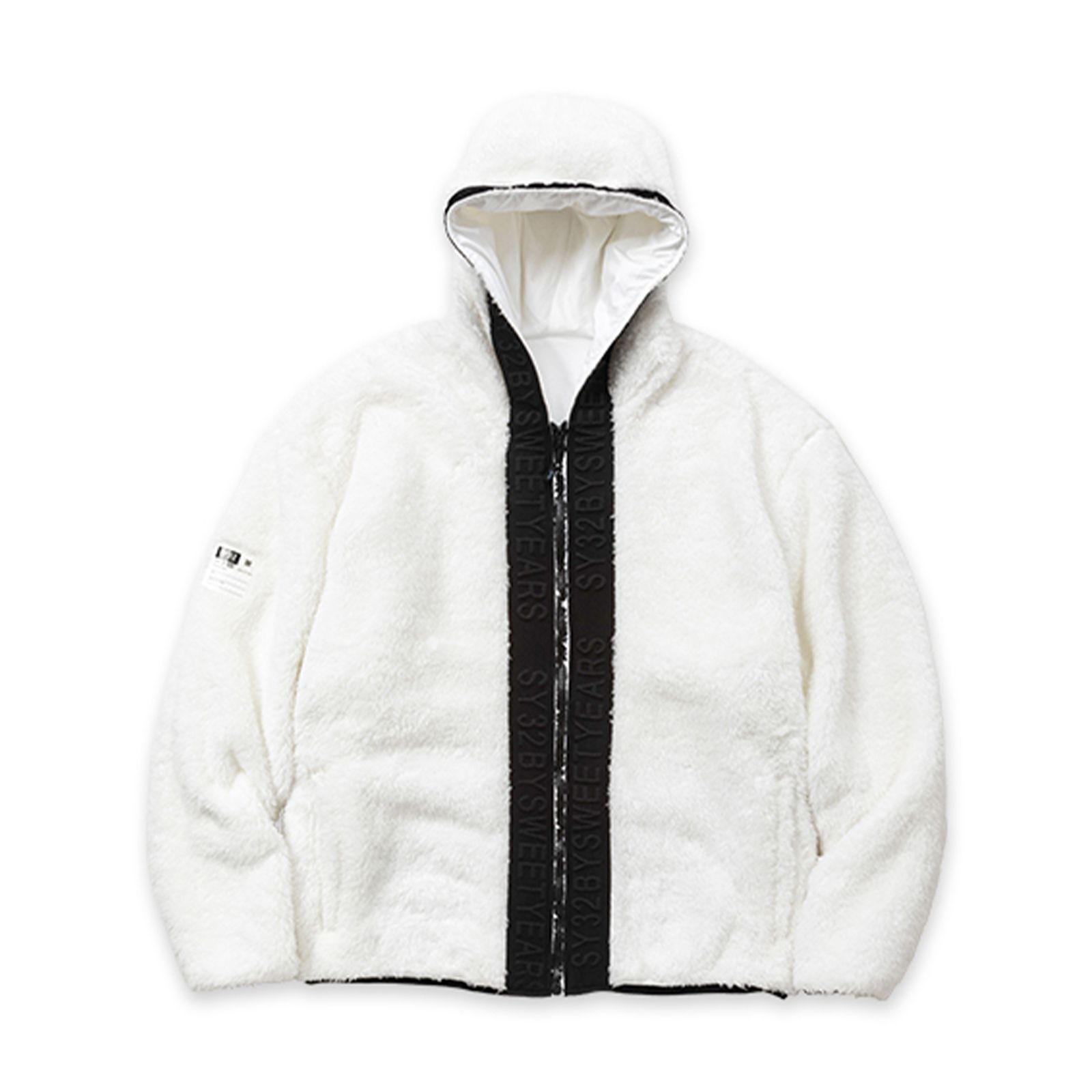 SY32 by SWEET YEARS - 【ラスト1点 XL】boa fleece jacket / ホワイト