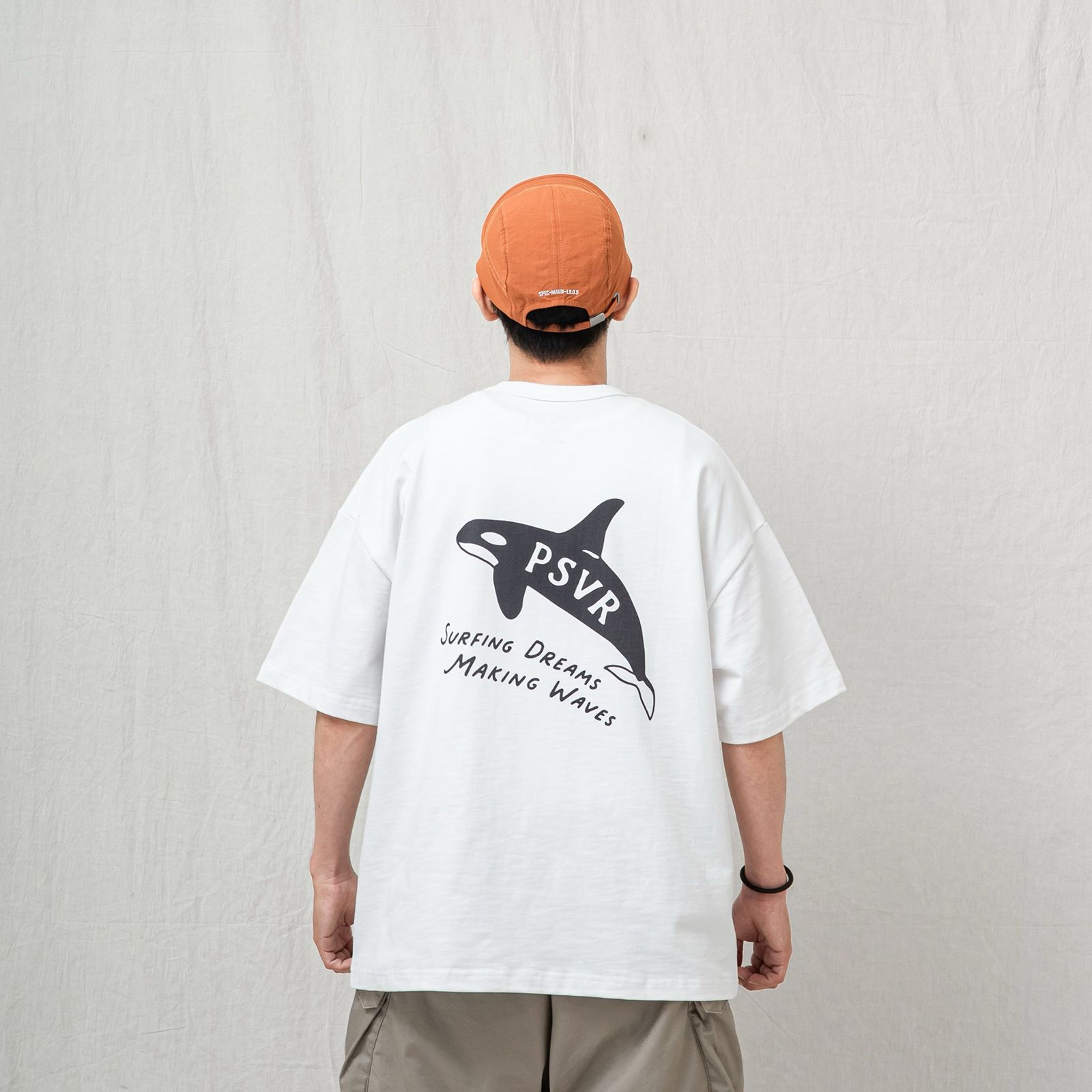 【ラスト1点 XL】killer whale graphic t-shirt / ホワイト