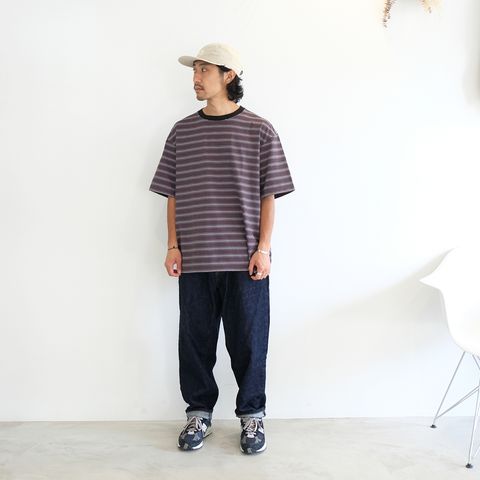 【2023.6.30(Fri) 】CALEEのボーダーTをメインに今の気分なサイズ感で