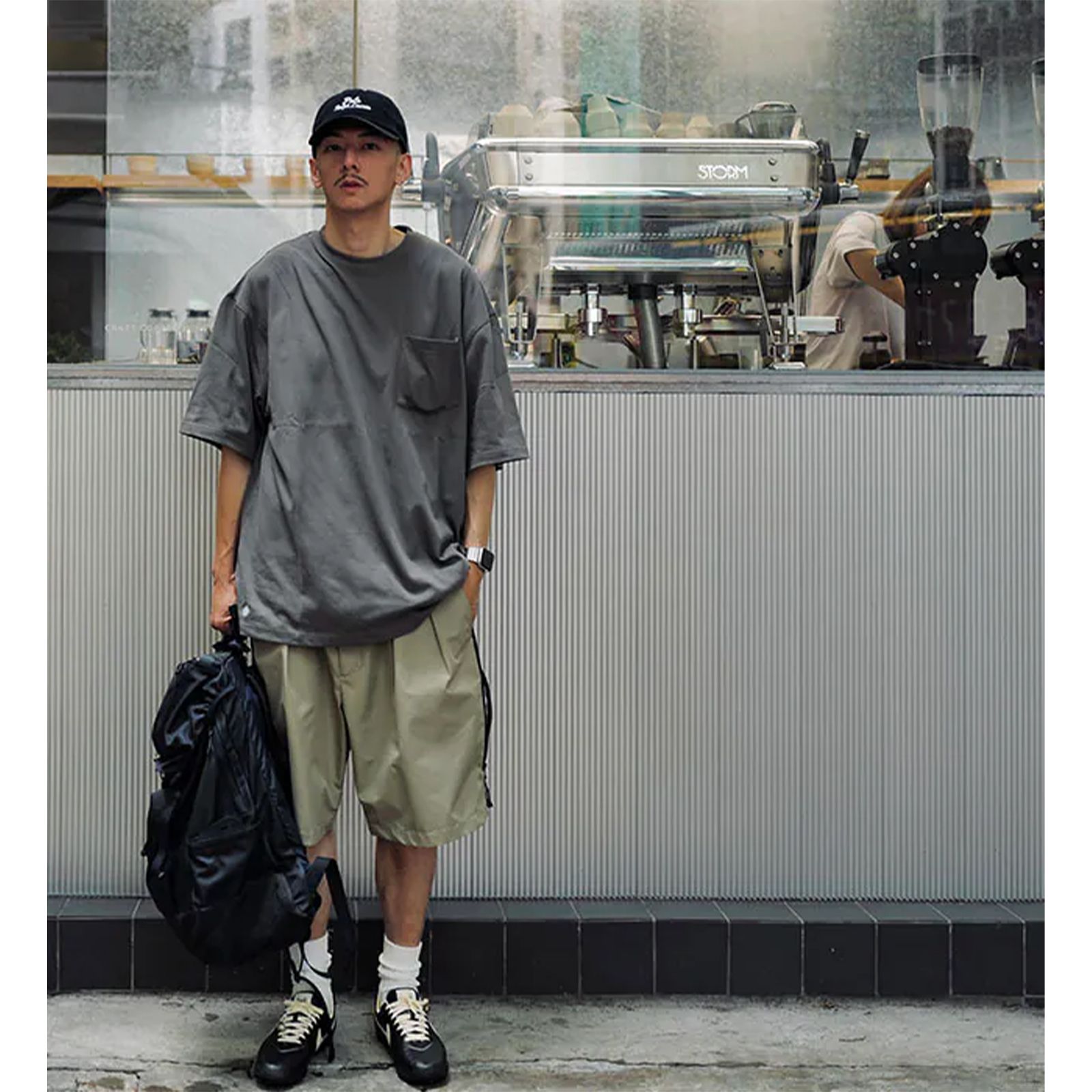 【ラスト1点 4 】POCKET TEE / チャコールグレー