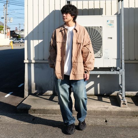 秋らしい配色でストリートな気分にアメカジスタイルを楽しむ