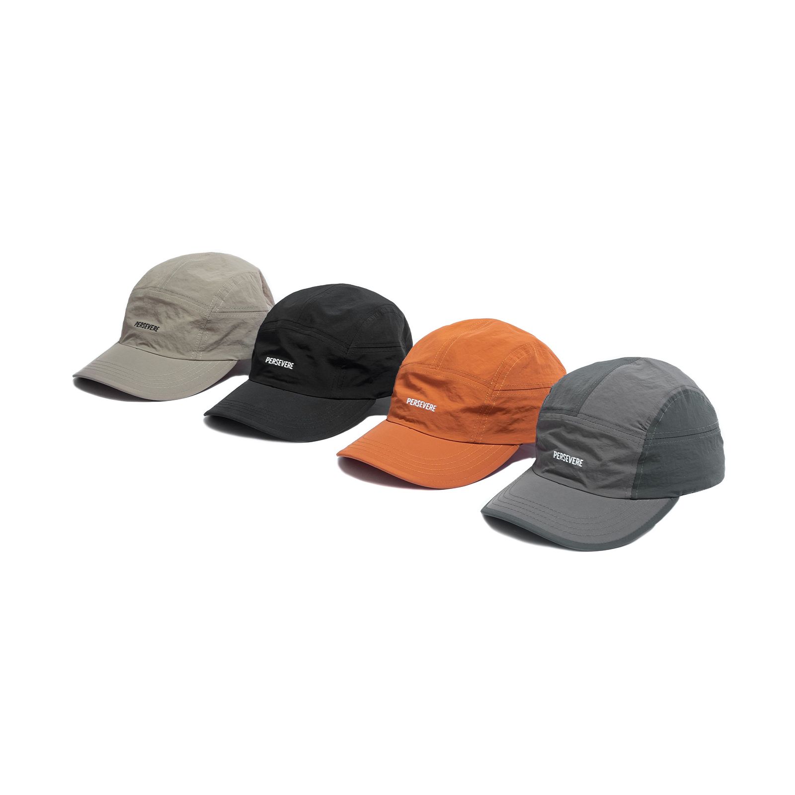 spliced 5-panel water-repellent nylon cap