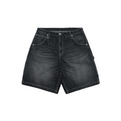 【ラスト1点 XL 】hige denim shorts / ブラック
