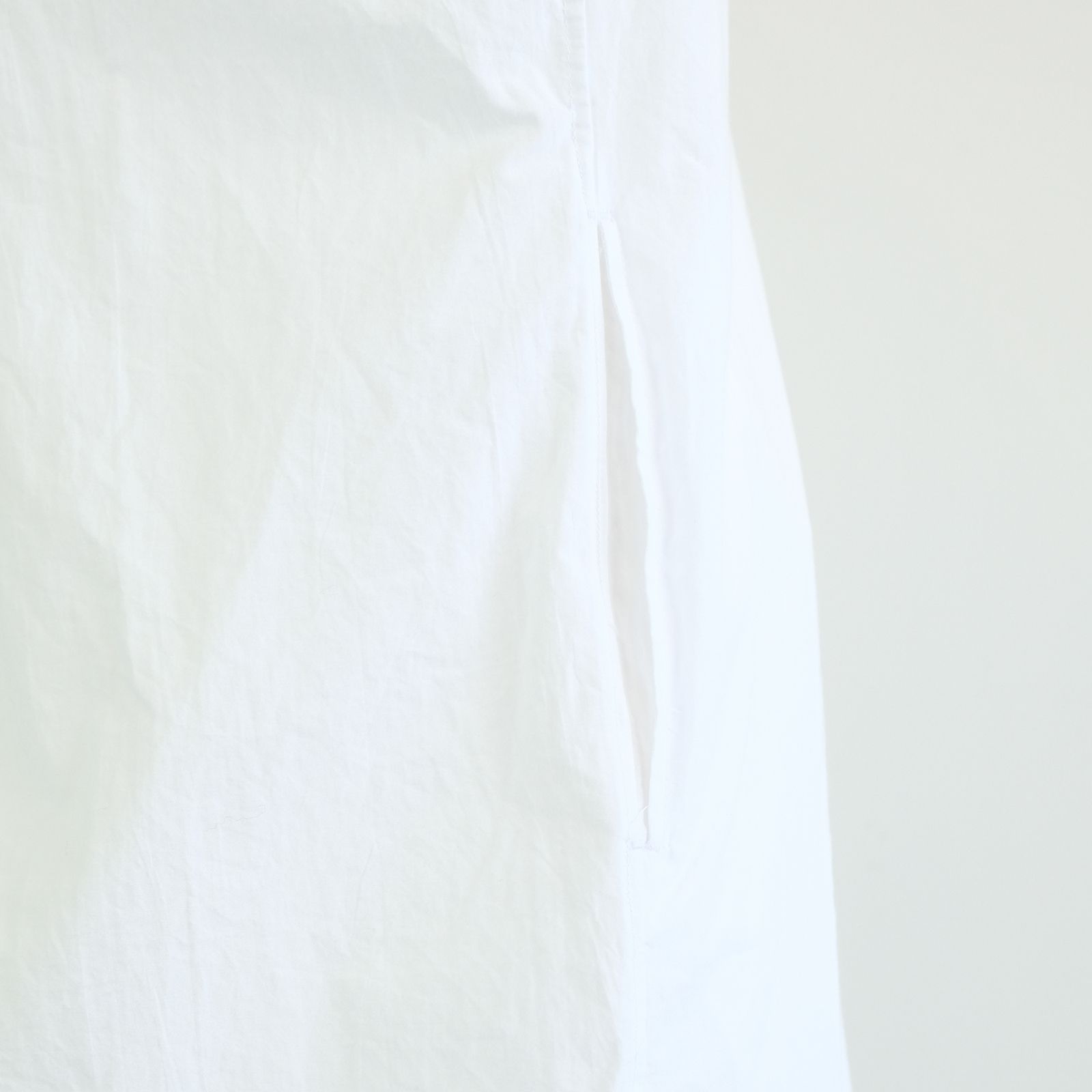 [ラスト1点 M ] コットンブロード ワイドシルエットシャツ / noel regular collar shirts / ホワイト
