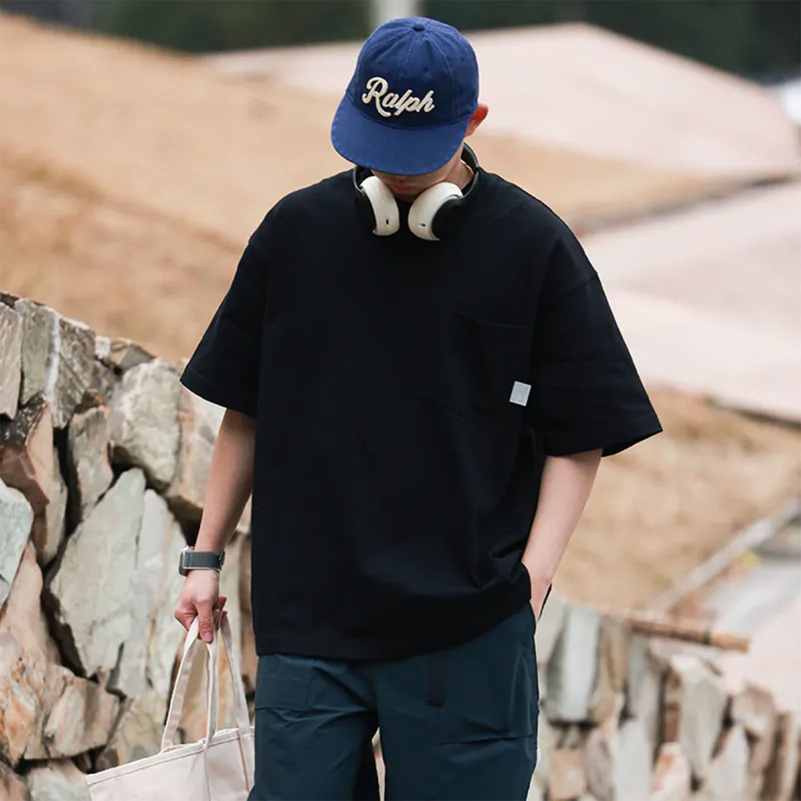 【ラスト1点 L】Slub Basic Tee / ブラック