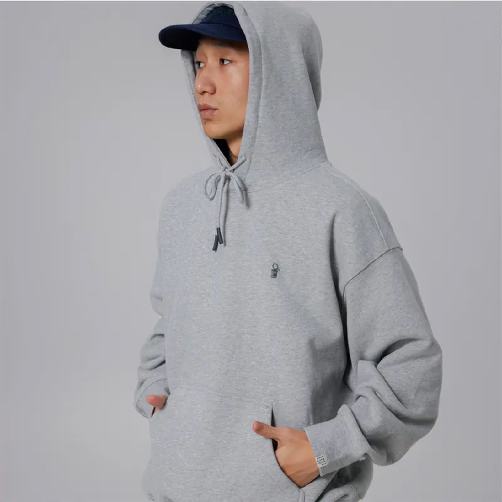 【ラスト1点 M 】velvet hoodie / グレー