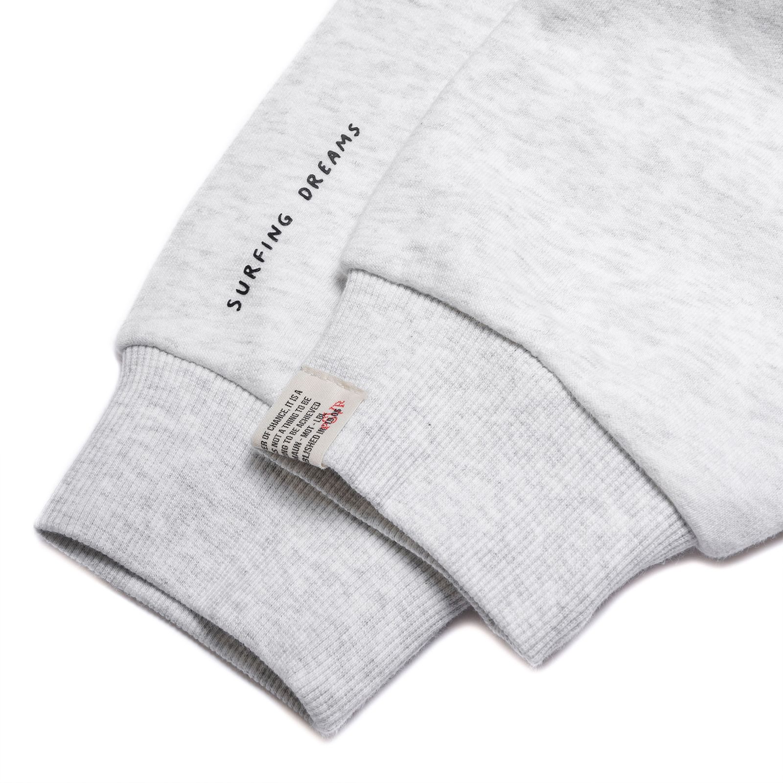 【ラスト1点 XL 】brand logo classic washed sweatshirt / ヘザーホワイト