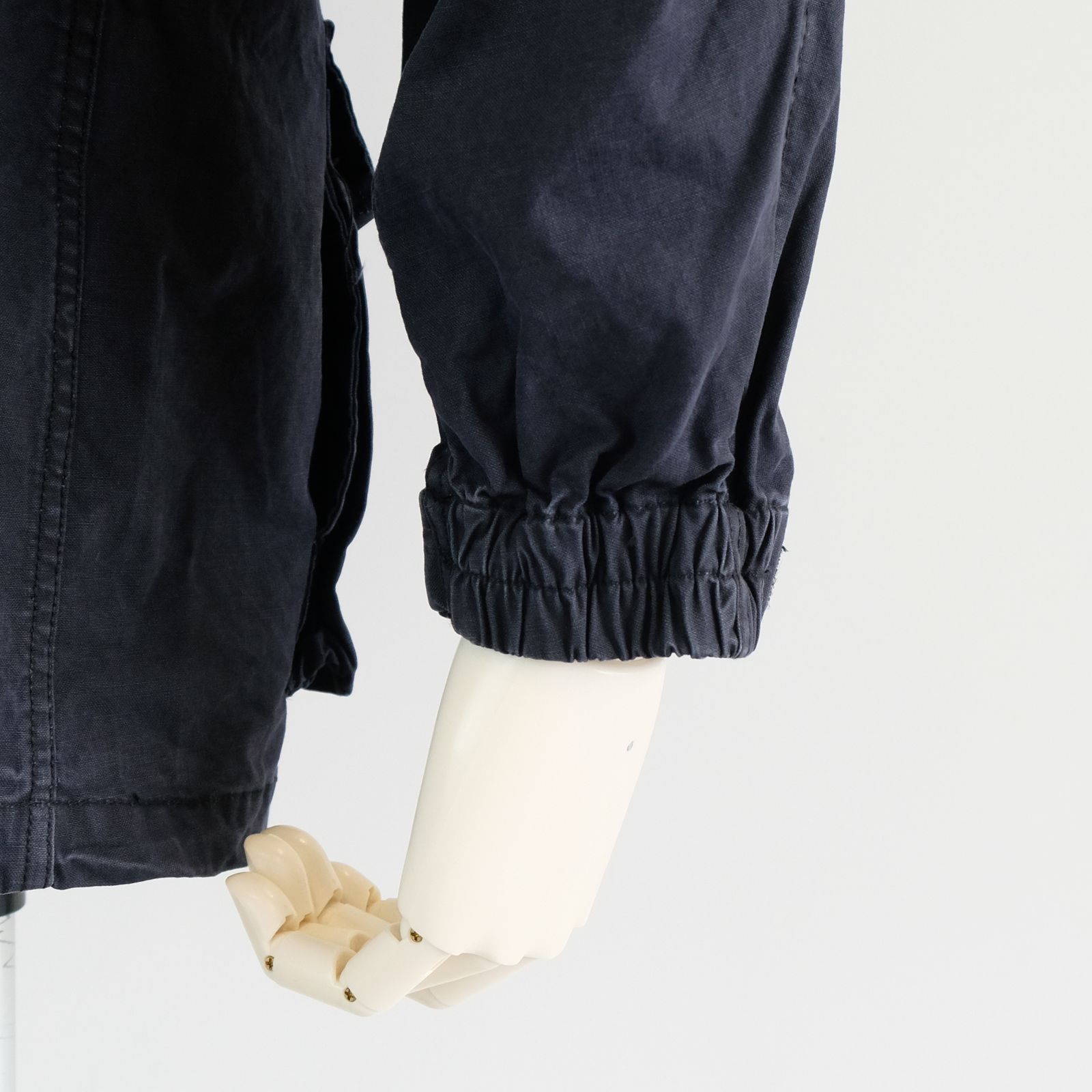【ラスト1点 M 】stonewashed multi-pocket field jacket / ダークブルー